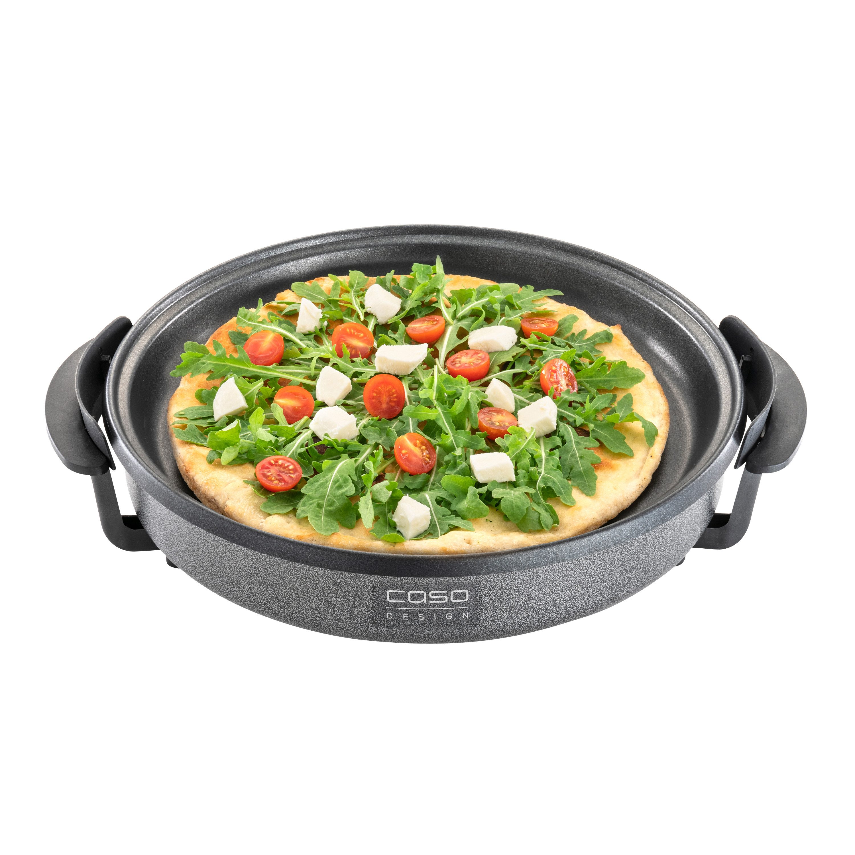 Caso Elektrische Partypfanne Profi Partypfanne, 1500 W, Antihaftbeschichtung, Durchmesser: 42 cm, Innenhöhe: 7,5 cm