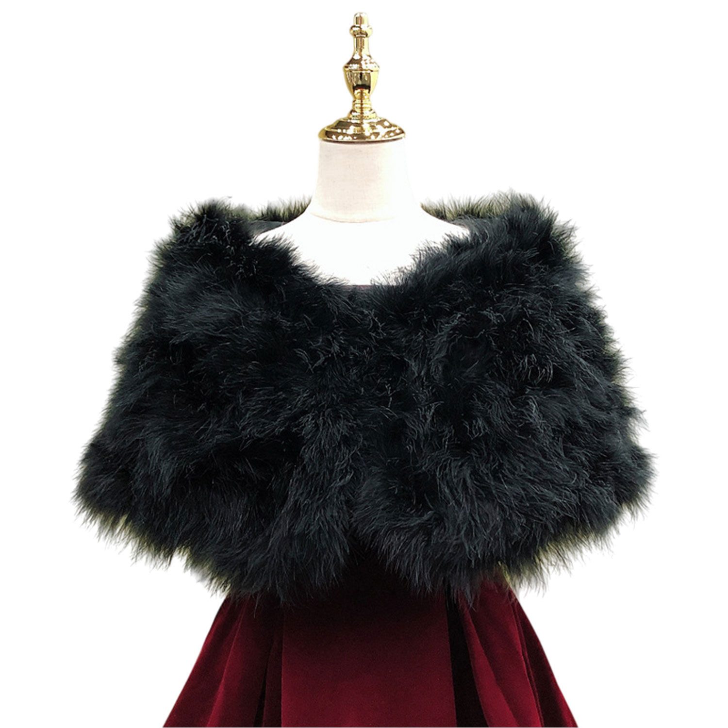 Refttenw Modeschal Hochzeit Bankett Party Kunstpelz Winter Schal für Damen günstig online kaufen