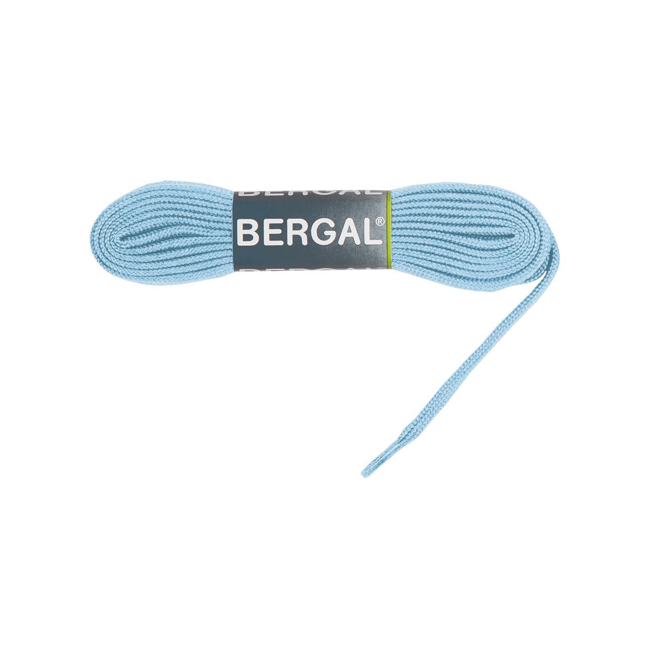 Bergal Schnürsenkel Sneaker Laces - Flach - 10 mm Breit Hellblau | Schnürsenkel