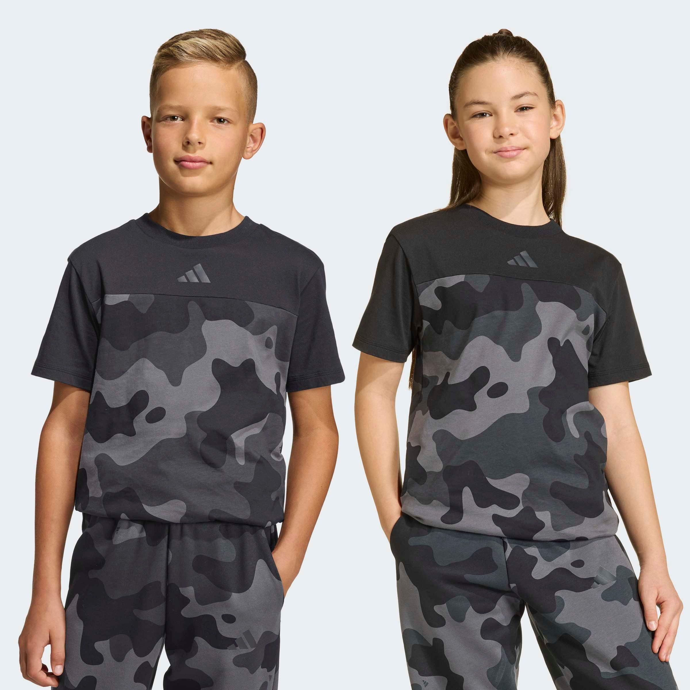 adidas Sportswear T-Shirt SEASONAL ESSENTIALS CAMO BAUMWOLL- KIDS