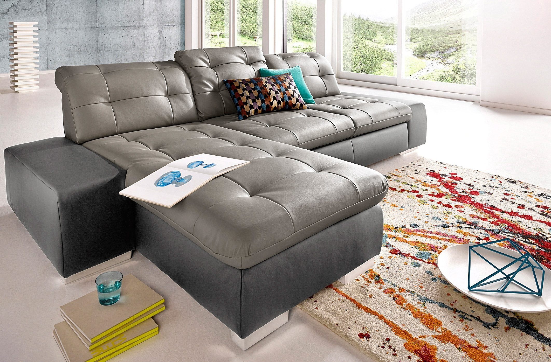 sit&more Ecksofa Palomino L-Form, wahlweise XL oder XXL und mit Bettfunktion