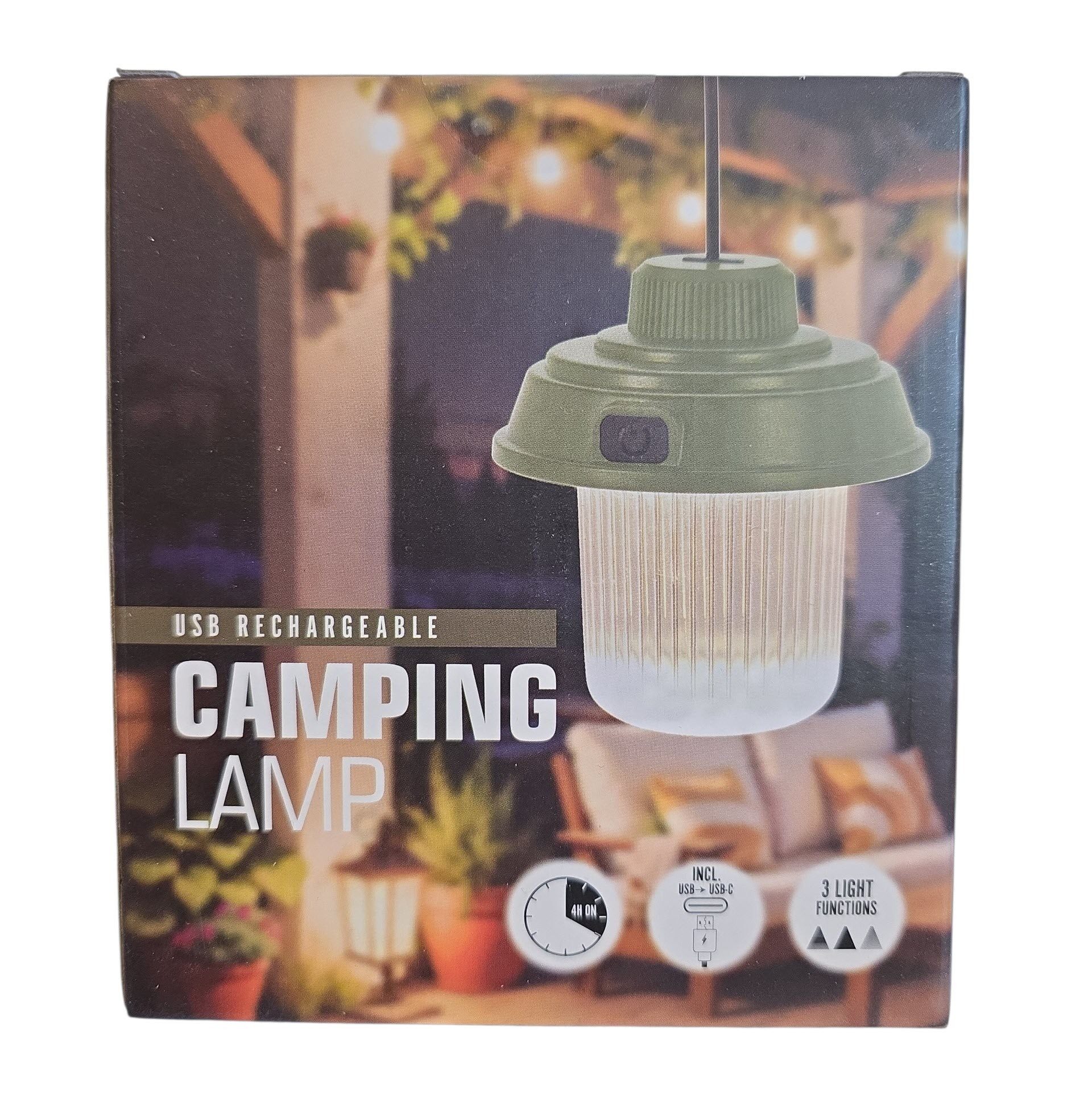 Spectrum Laterne Camping Hängelampe aufladbar 3 Einstellungen Campingleuchte