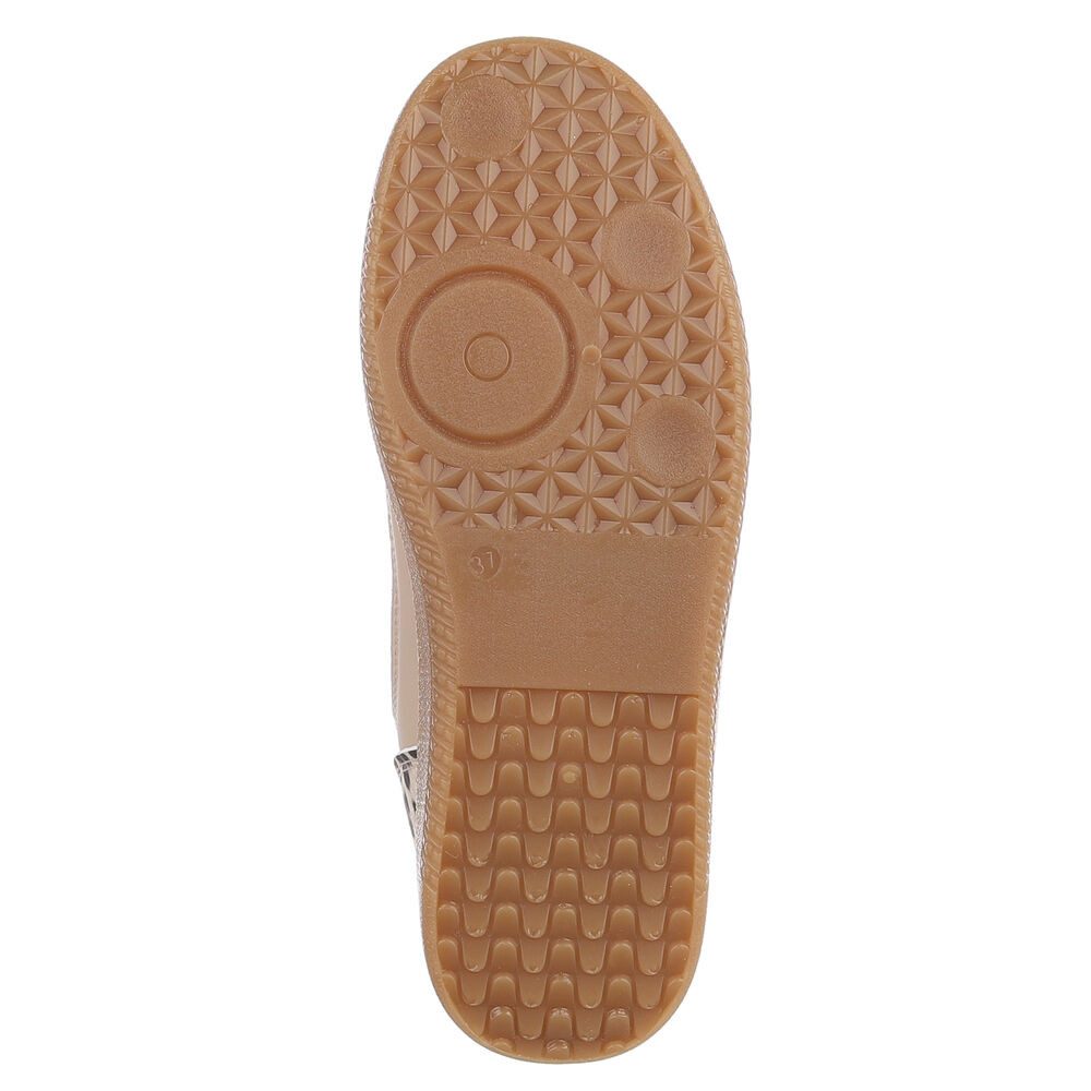Ital-Design Klettverschluss Sneaker für Damen – Komfortabel und Stilvoll Sneakerboots (90542819) Keilabsatz/Wedge Sneakers High in Beige