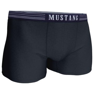 MUSTANG Boxershorts Herren Retro Vintage (Spar-Set, 3-St., 3er-Pack) 2 x navy, 1 x blau