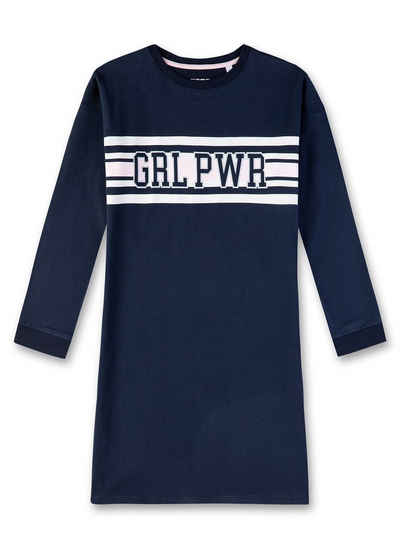 Sanetta Pyjama Mädchen Nachthemd - Sleepshirt, Langarm, "GRL PW"