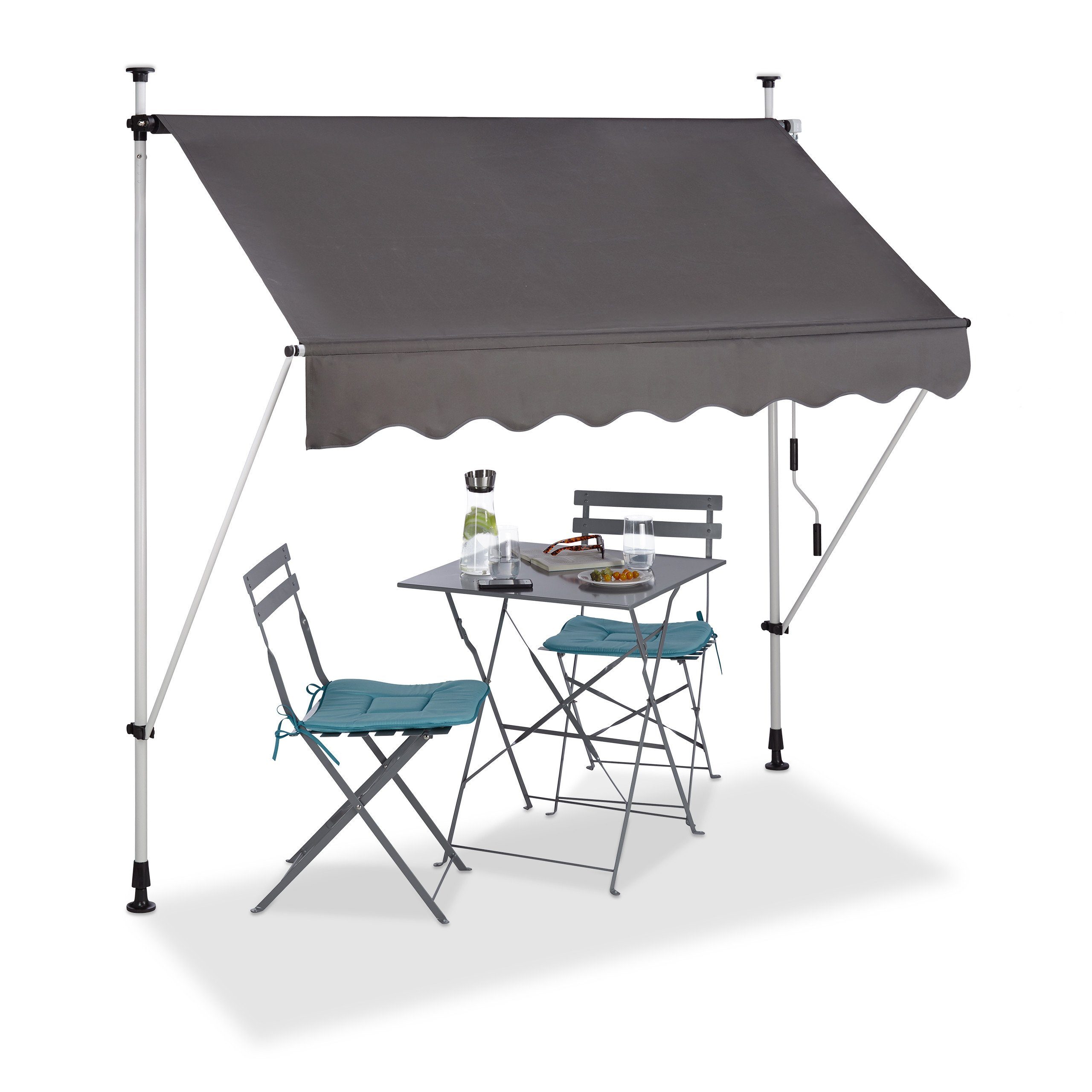 relaxdays Klemmmarkise für Balko 200 x günstig online kaufen