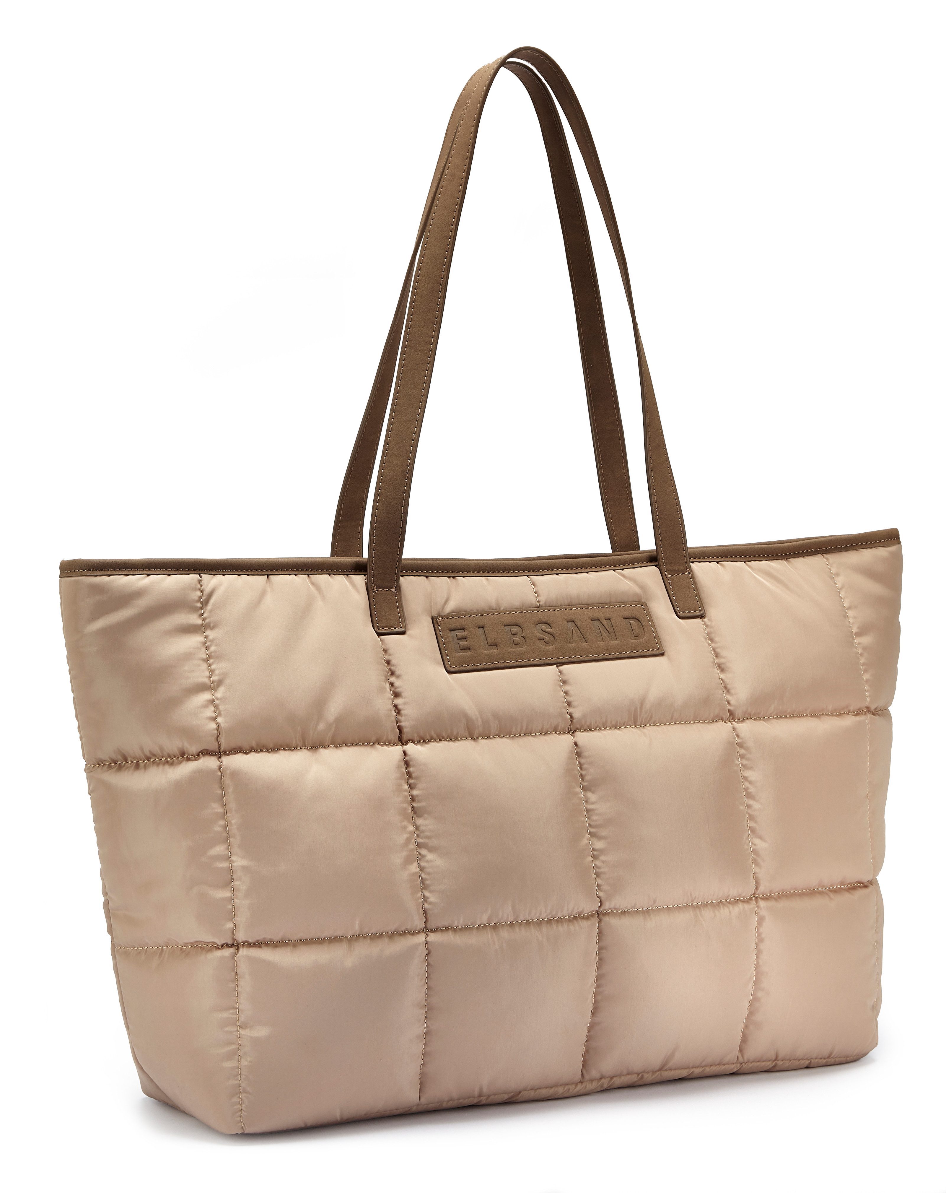 Elbsand Shopper Handtasche, Einkaufstasche, Schultertasche, Strandtasche, NEU Badetasche mit modischer Steppung VEGAN