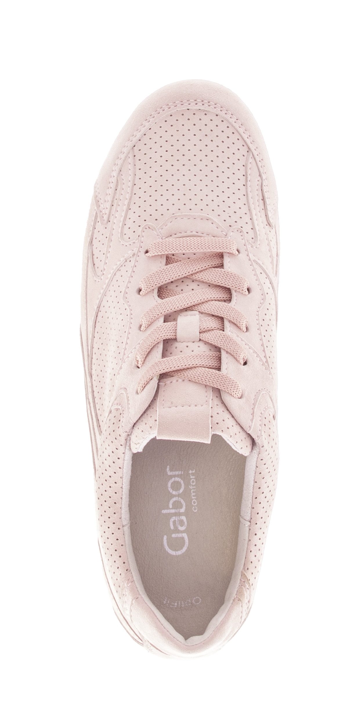Gabor DAVOS Sneaker Freizeitschuh, Halbschuh, Schnürschuh mit Lochmuster, G-Weite