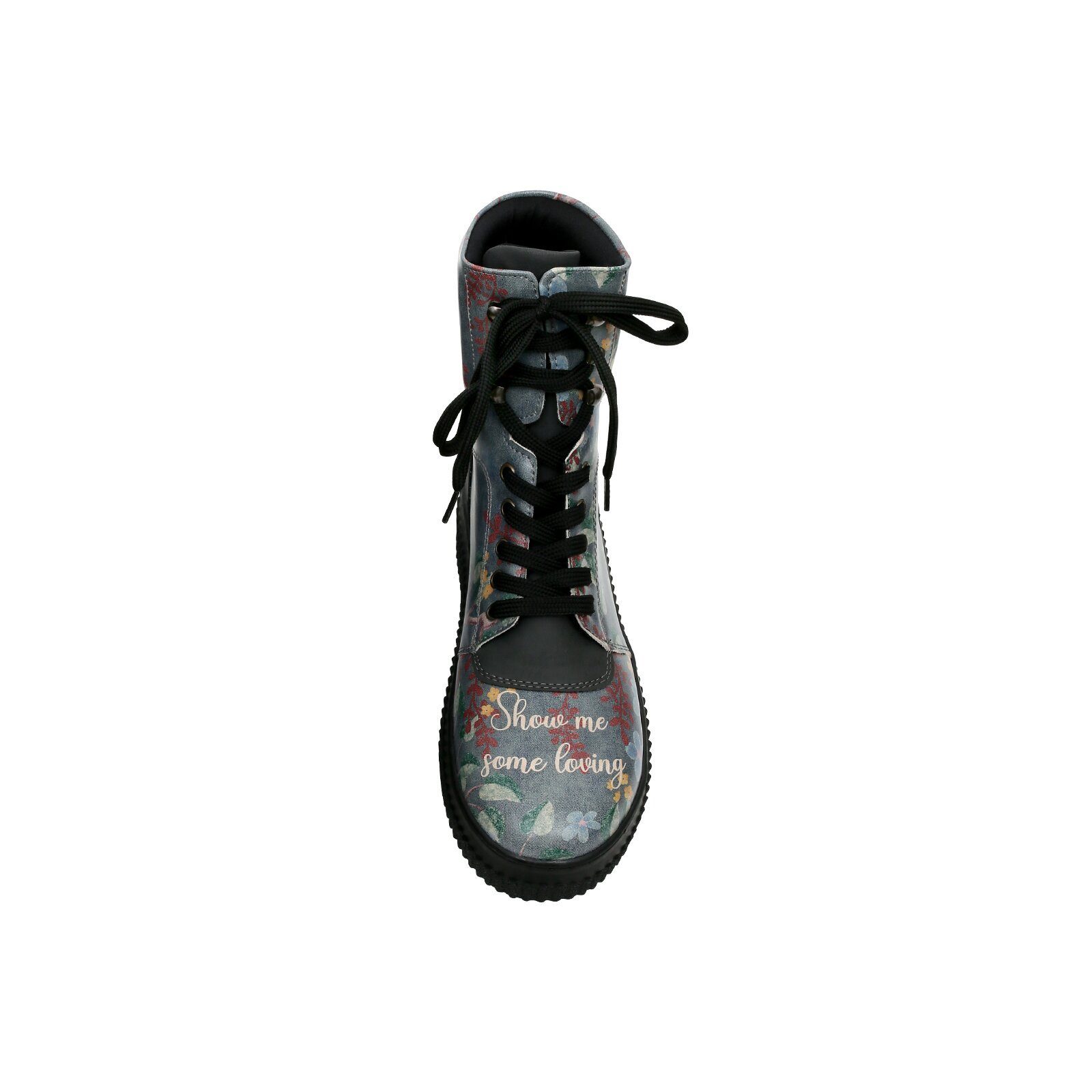 DOGO Future High Top Boots Mon Cher Damen Stiefeletten Schnürboots Handgefertigt – Bild 4 von 5