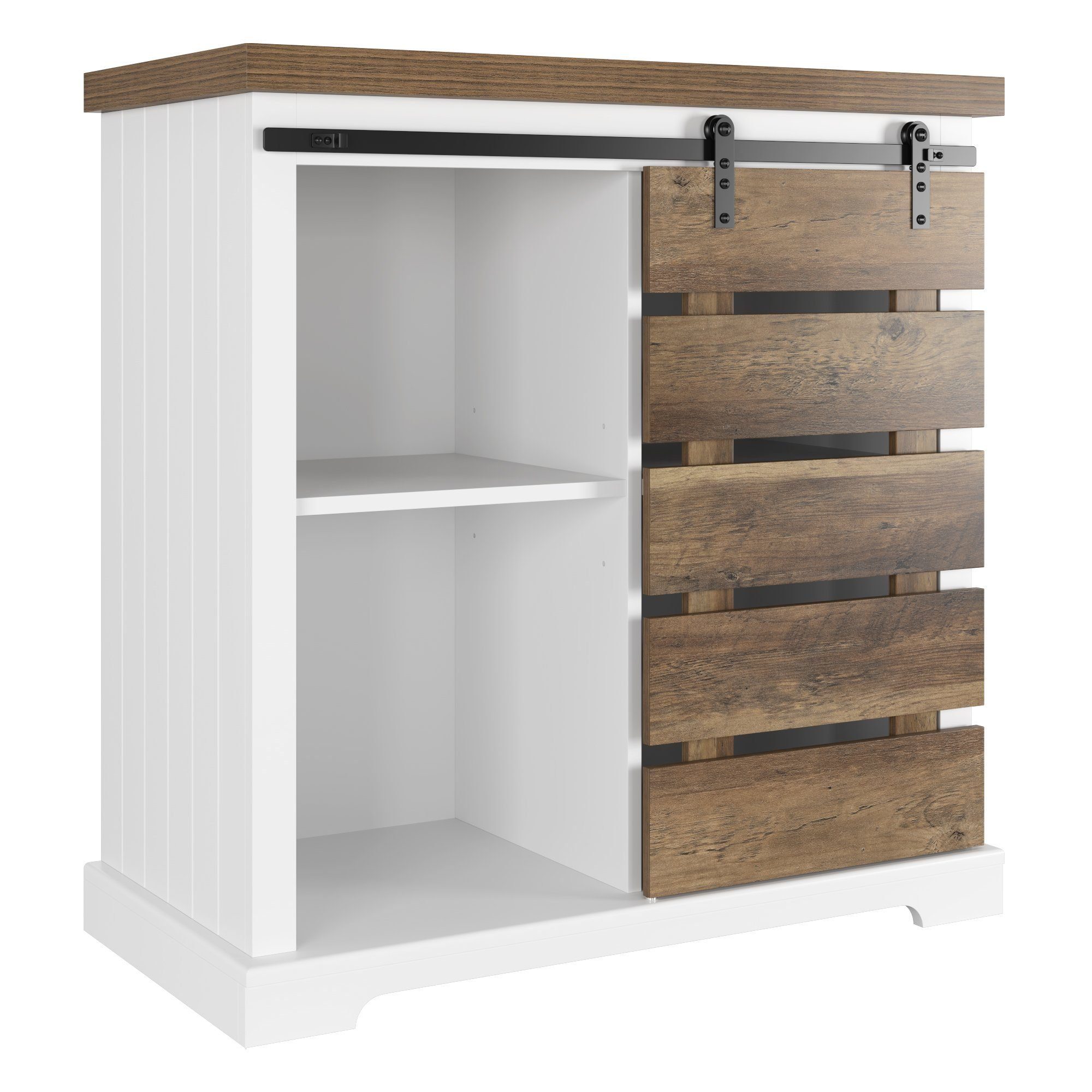 HOMECHO Buffet Sideboard Küchenschrank mit Schiebetür günstig online kaufen