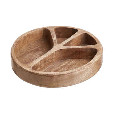 BUTLERS Schale PEACE Snackschale Ø22cm, Mangoholz