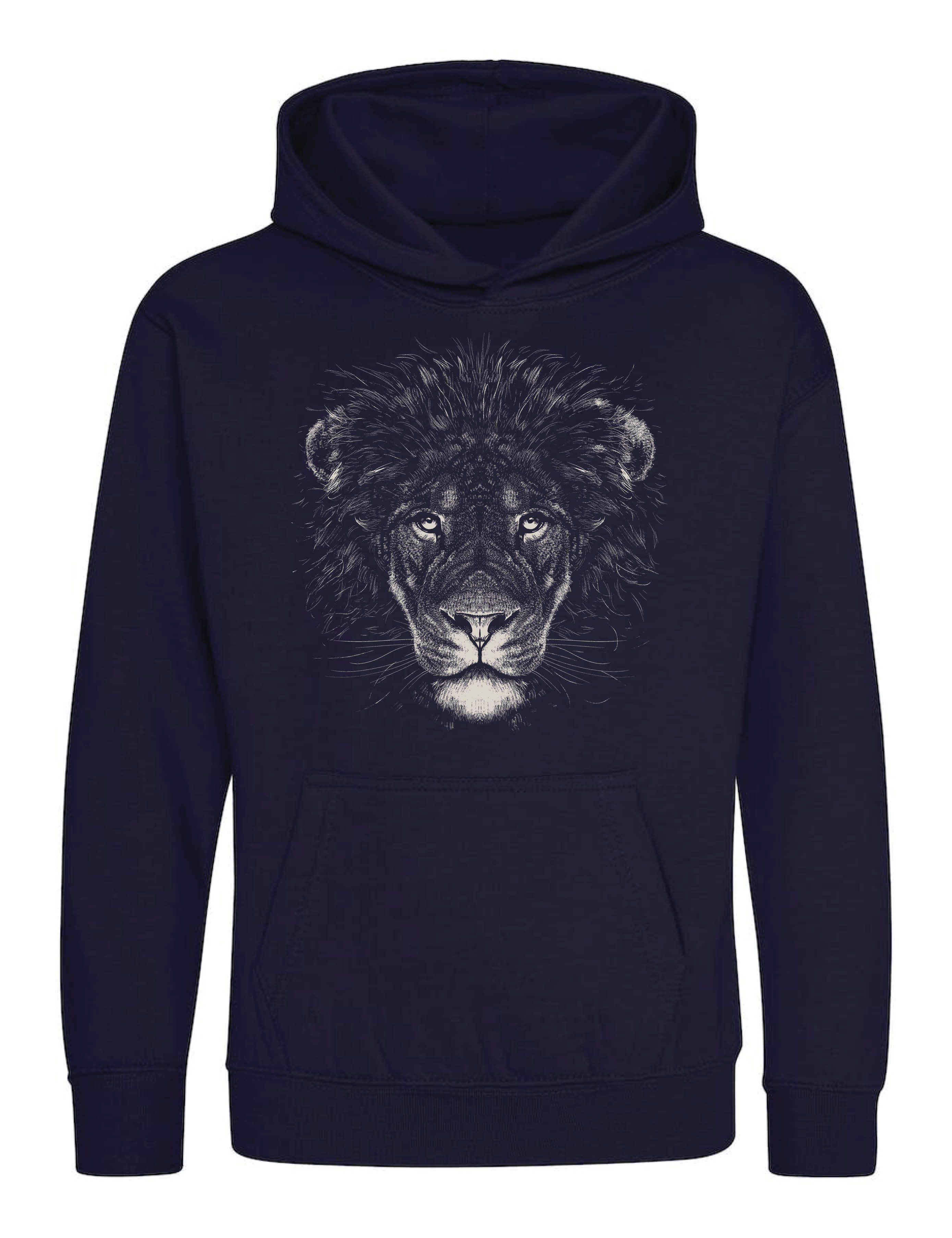 Kapuzenpullover Löwe Kinder Hoodie Pullover