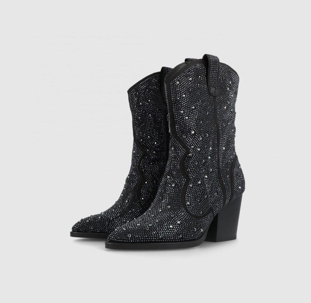 LODI LOVE Antelina Topo Ковбойские mit Glitzersteinchen