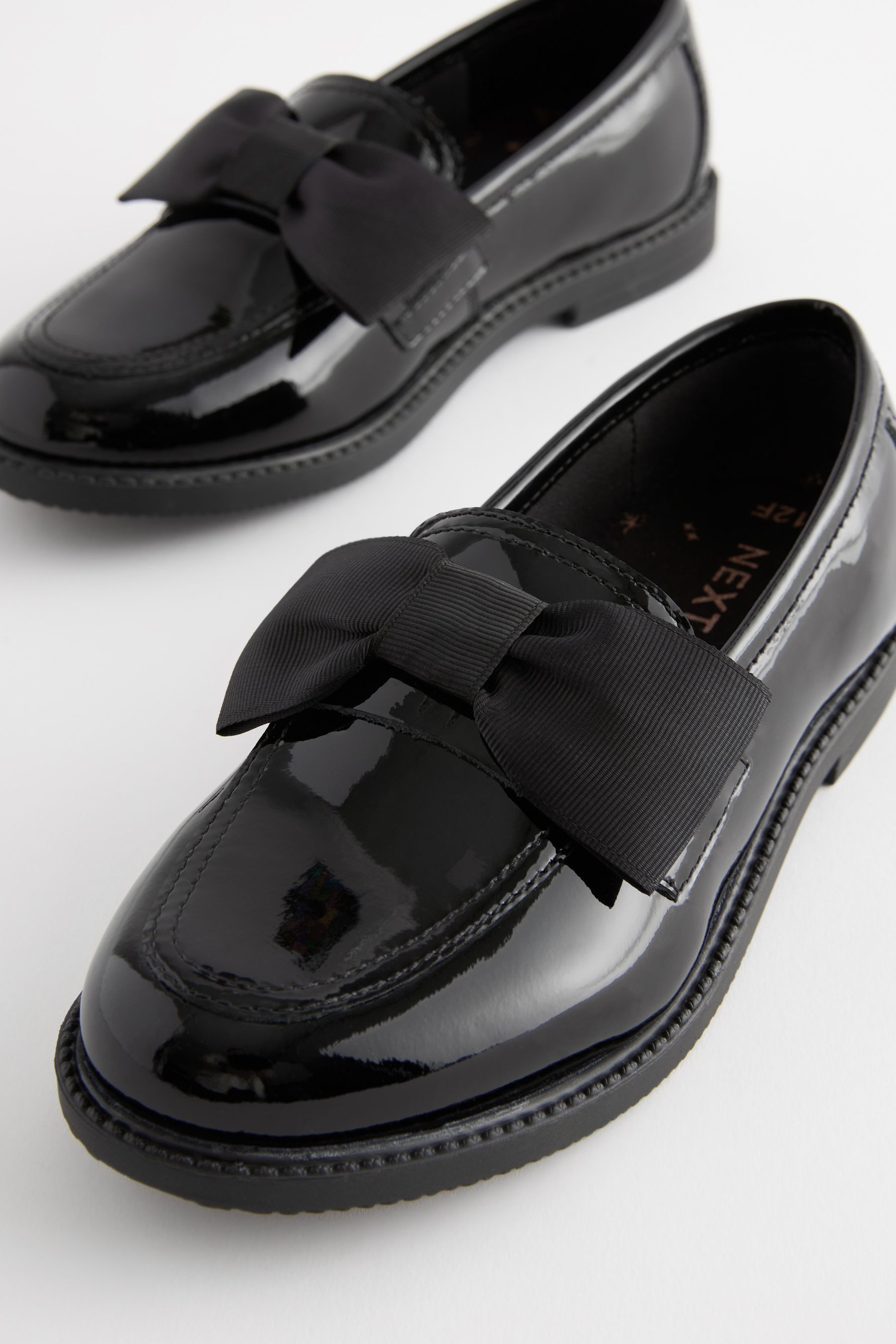 Next Leder-Loafer mit Schleife, weite Passform Loafer (1-tlg)