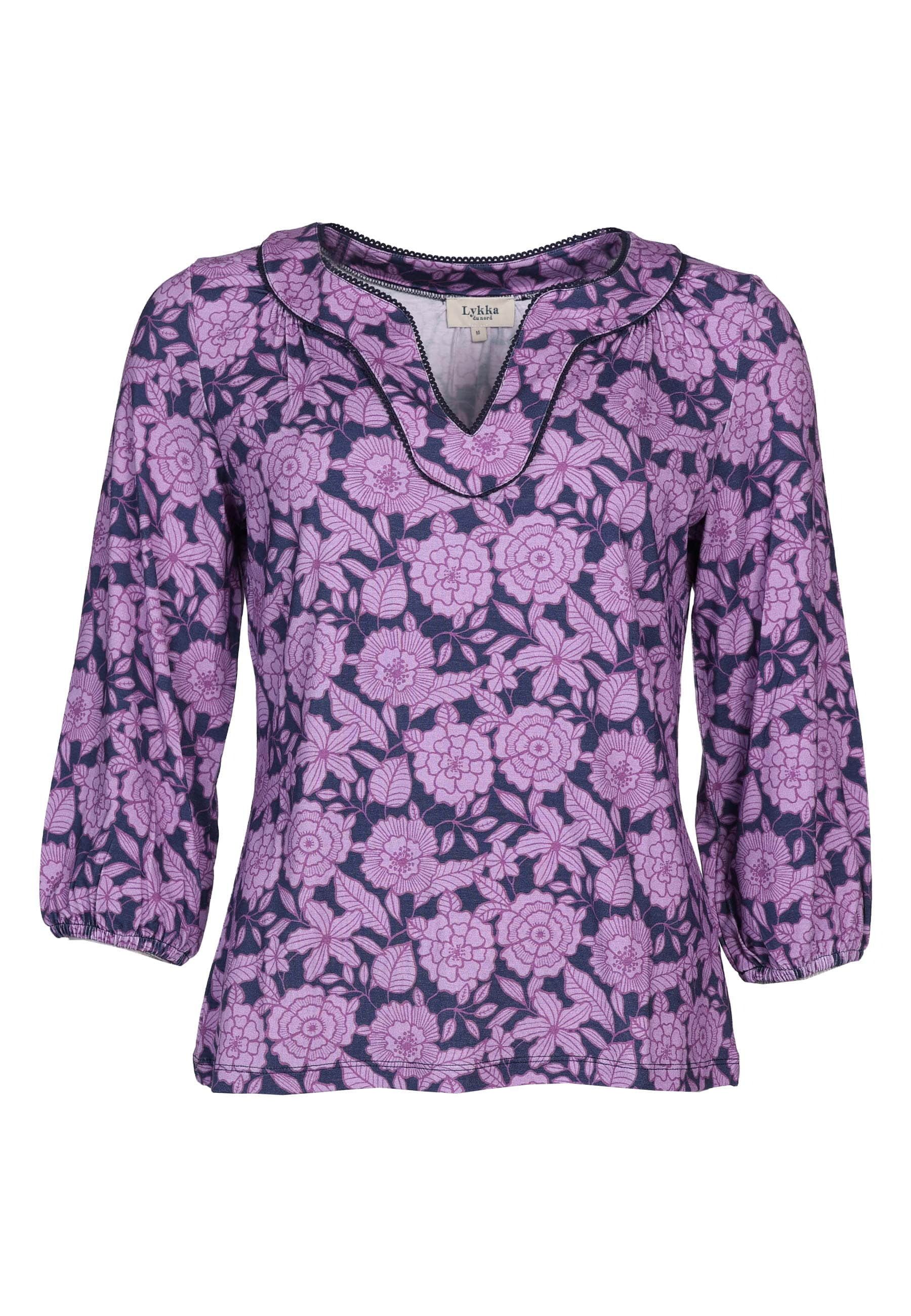 Lykka du Nord Klassische Bluse Kirata spring rose