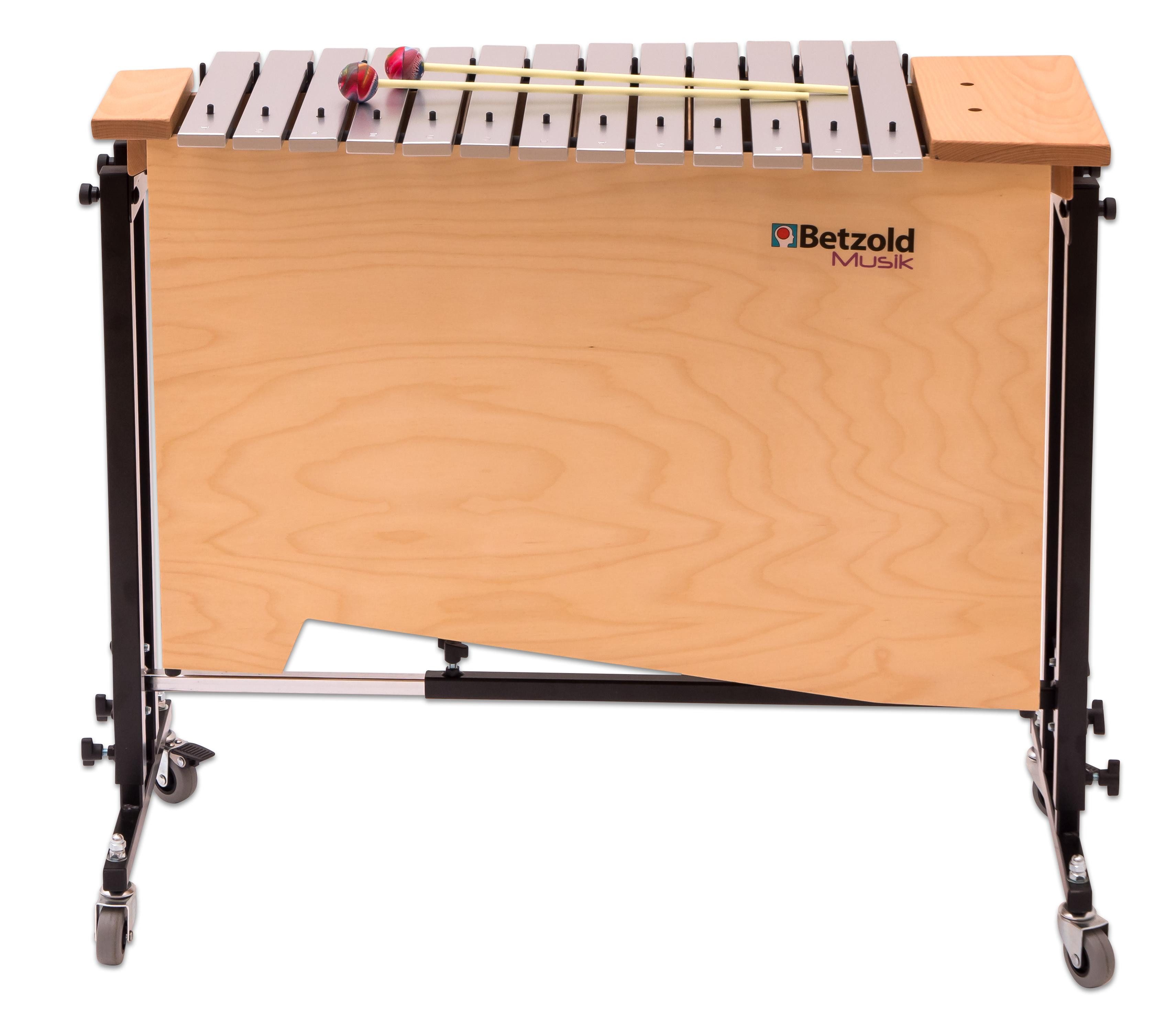 Betzold Metallophon Bass-Metallophon + Ständerwagen