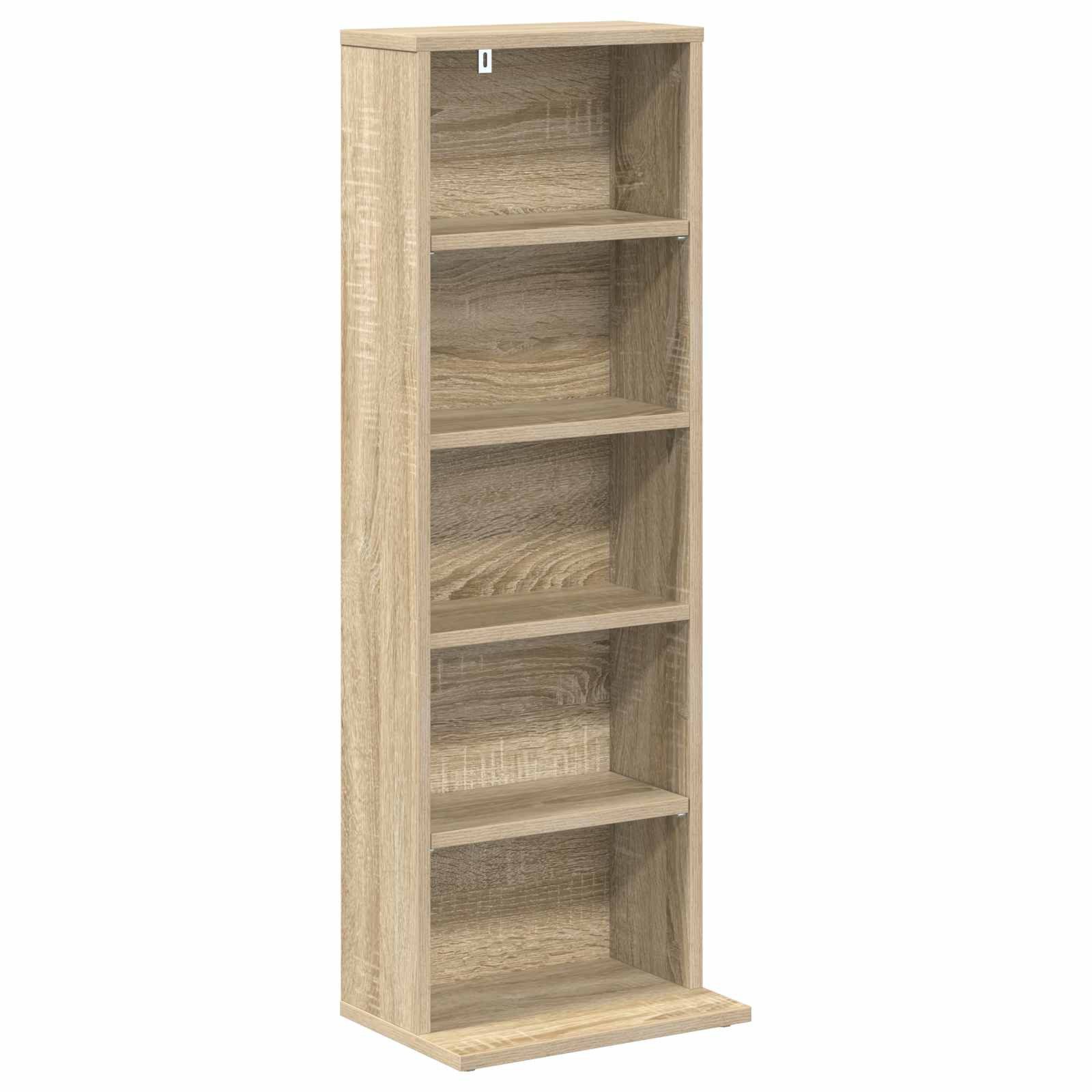 vidaXL Schranksystem CD Regal Sonoma-Eiche 33 x 23,5 x 97,5 cm Holzwerkstoff (1-St)