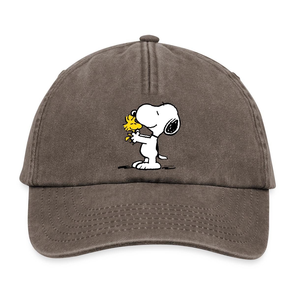 Spreadshirt Baseball Cap Peanuts Snoopy Und Woodstock Beste Freunde Vintage Cap (1-St)