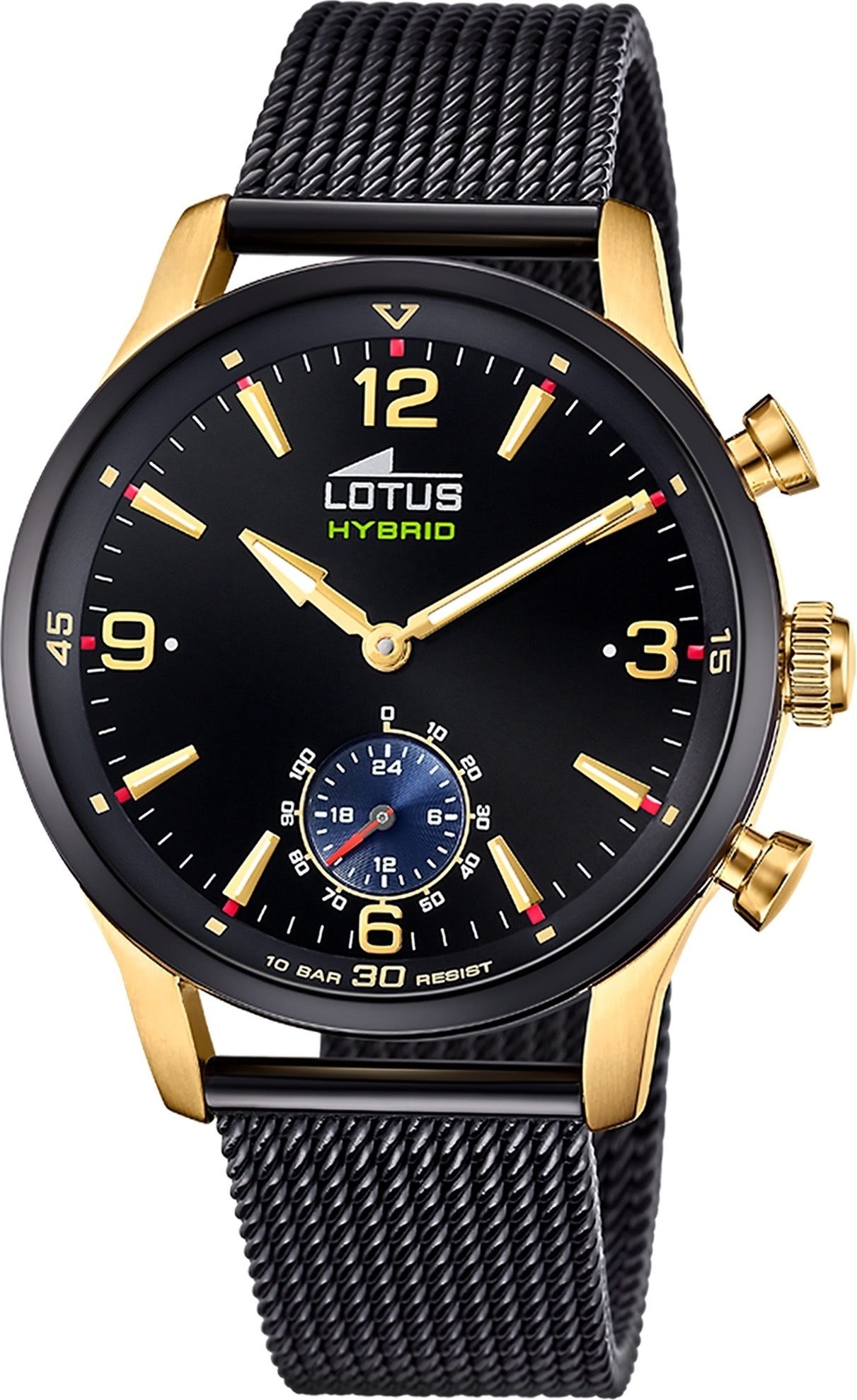 Chronograph Lotus Herrenuhr Edelstahl schwarz Lotus