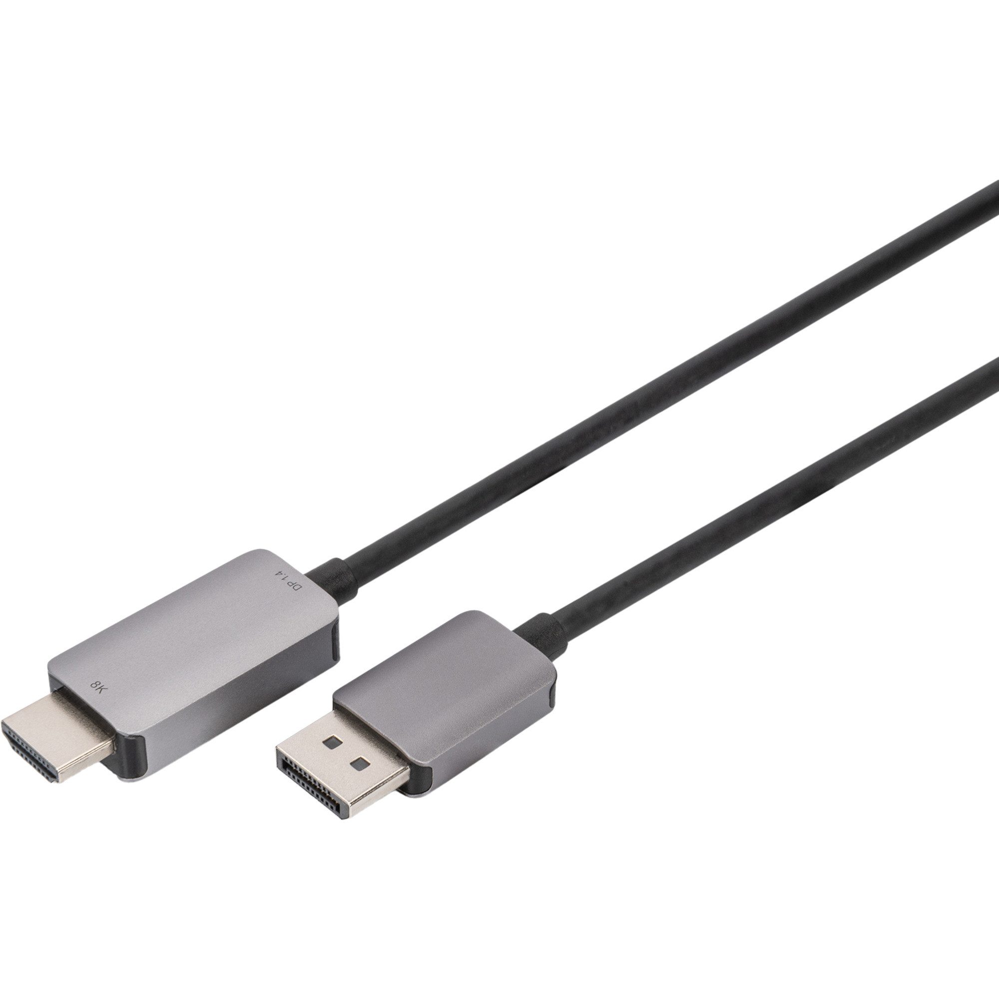 Digitus Adapterkabel DisplayPort > HDMI 8K, (1,8 Video-Kabel