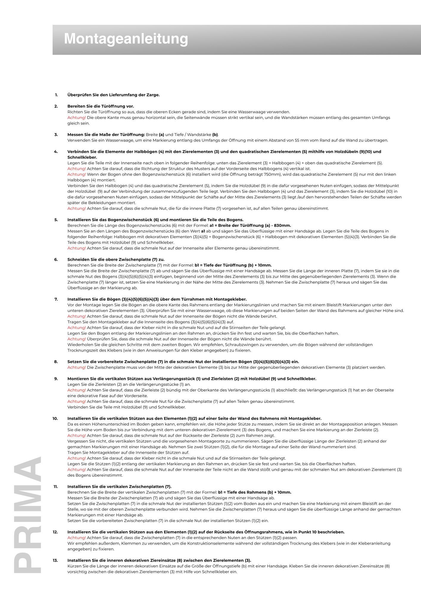 Hexim Decken-Rosette (Zarge weiß Türrahmen – Durchgangszarge Selbstmontage Türzarge Durchgangsfutter laminiert (Prima) – Rundbogen Dufu, Türumrandung, Kompletts – Bild 5 von 5