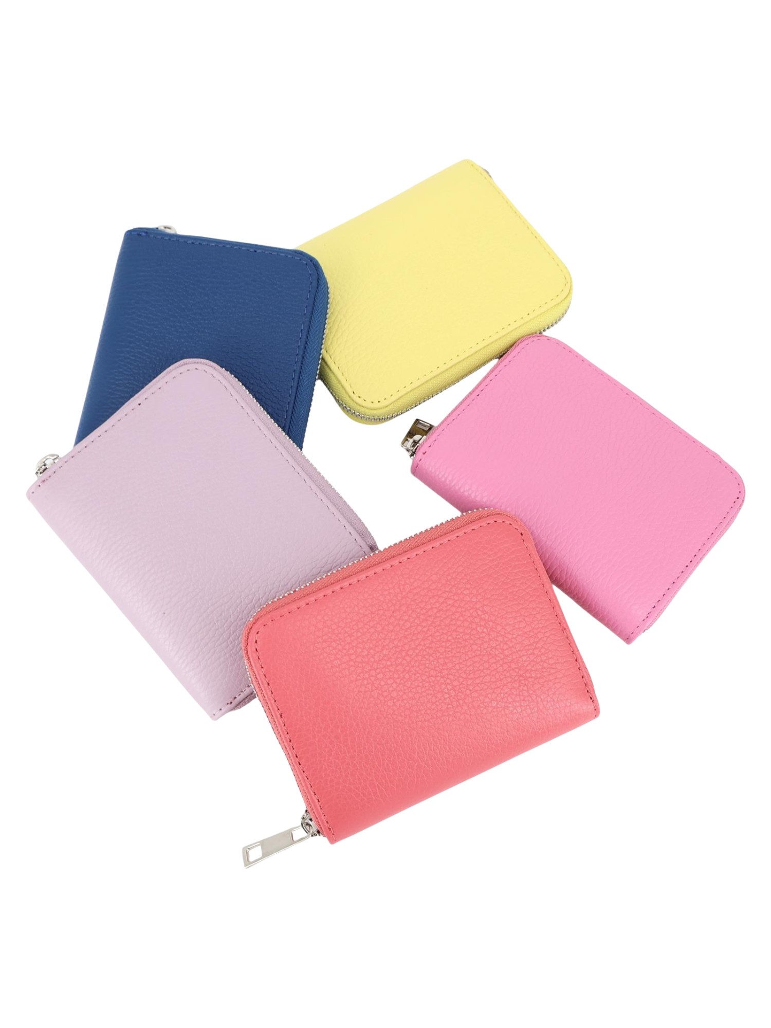 BRISE TASCHE Geldbörse Softleder Zip Geldbörse, Weiches Nappaleder, Reißverschluss rundum