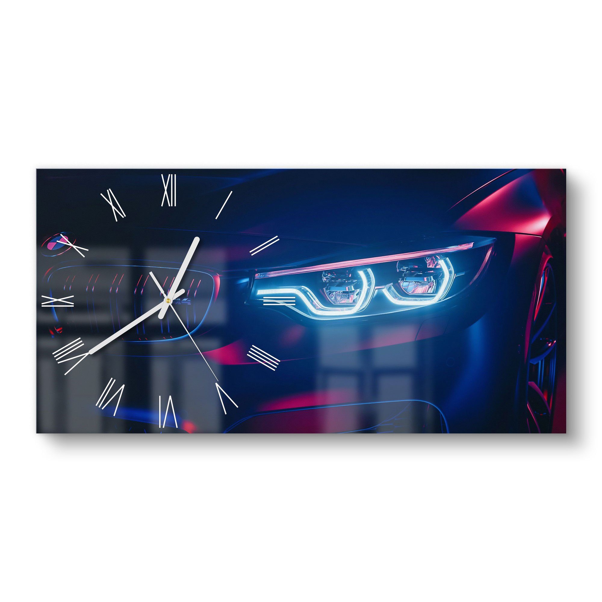 DEQORI Wanduhr 'BWM Frontal Nahaufnahme' (Glas Glasuhr modern Wand Uhr Desi günstig online kaufen