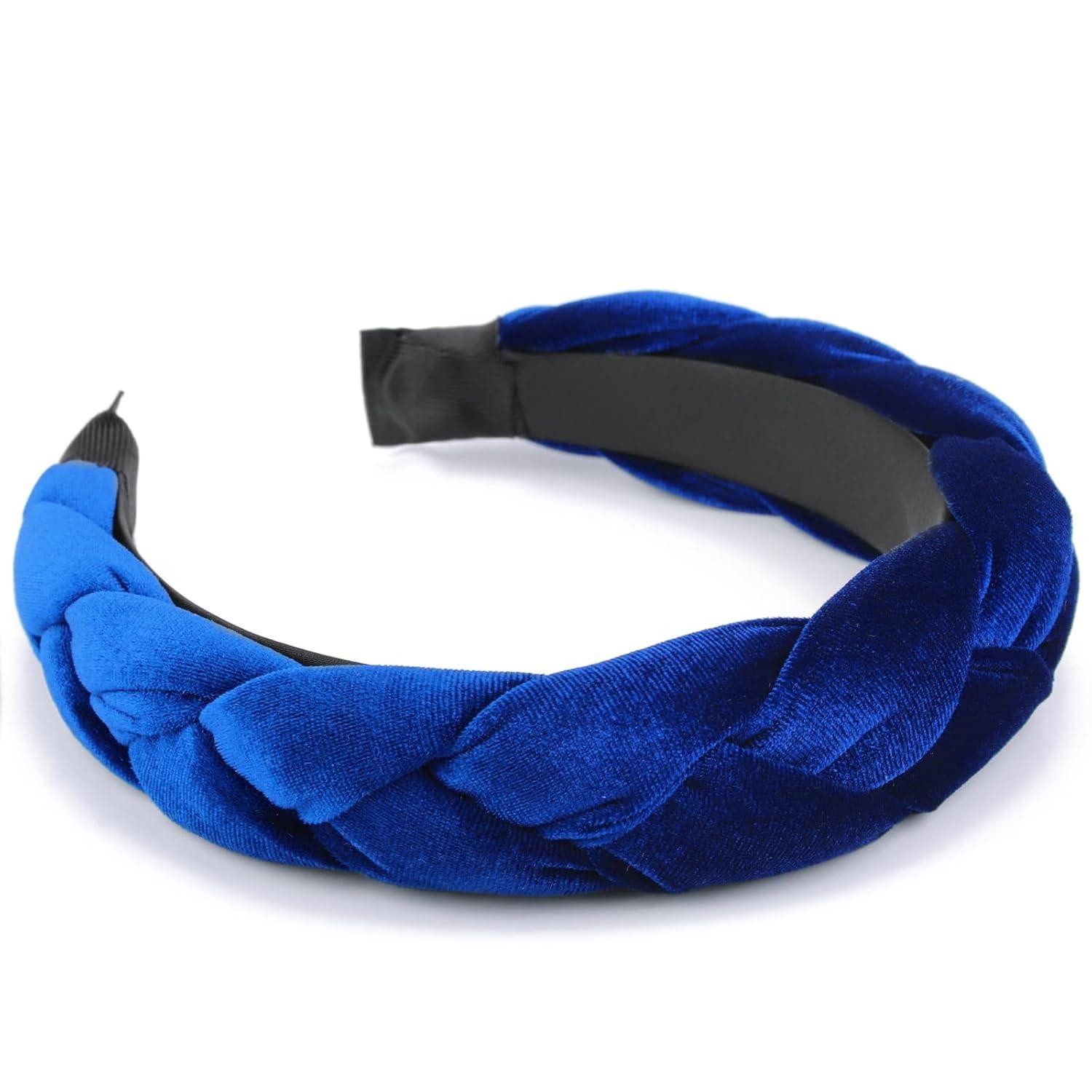 Haarreif Geflochtenes Stirnband Damen Samt Haarreif Elastisch Criss Cross