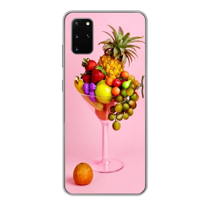 MuchoWow Handyhülle Obst - Cocktail - Martini Glas Phone Case Handyhülle Samsung Galaxy S20 Plus Silikon Schutzhülle