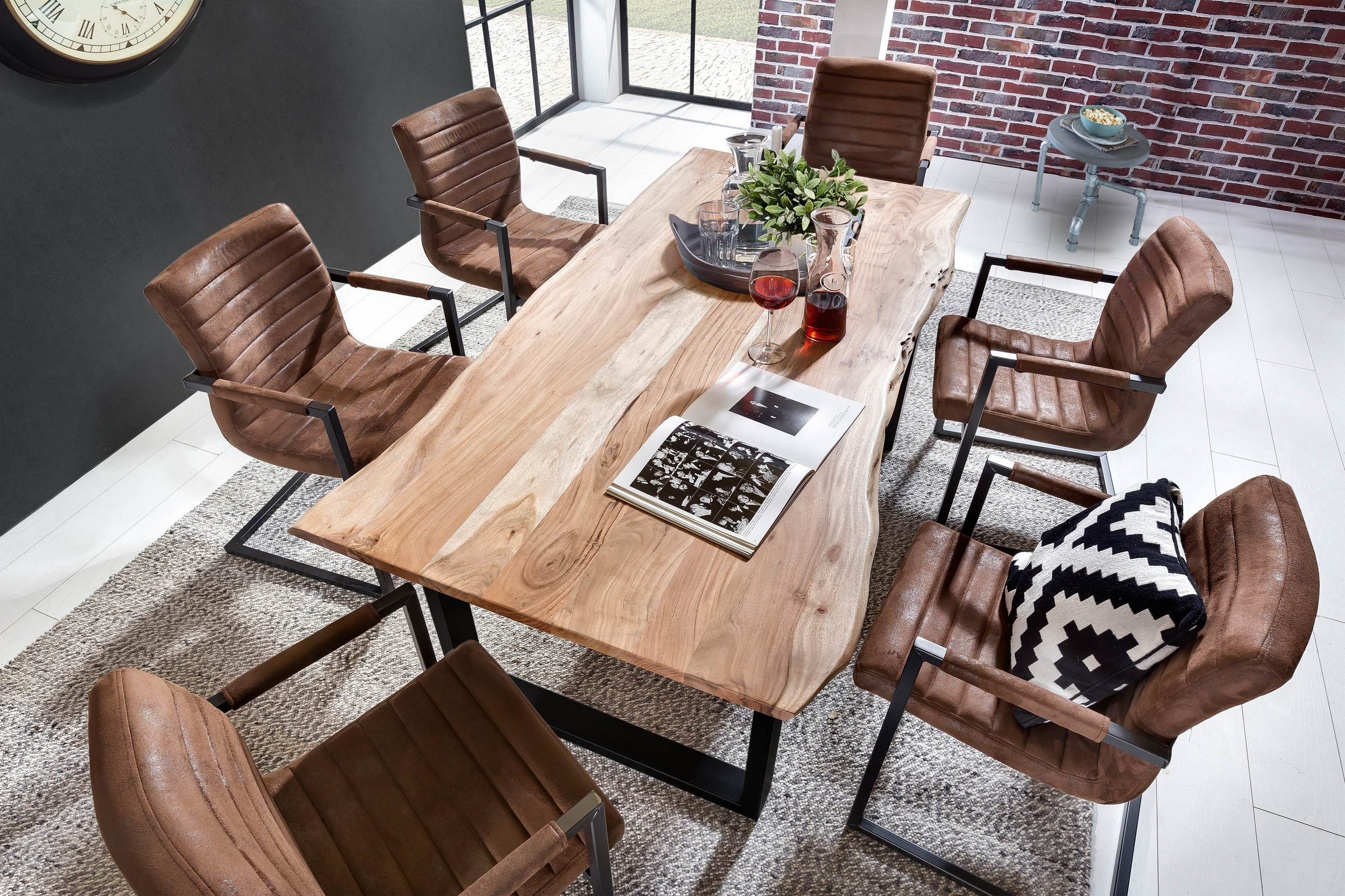SAM® Baumkantentisch Sonja, massives Holz, echte günstig online kaufen