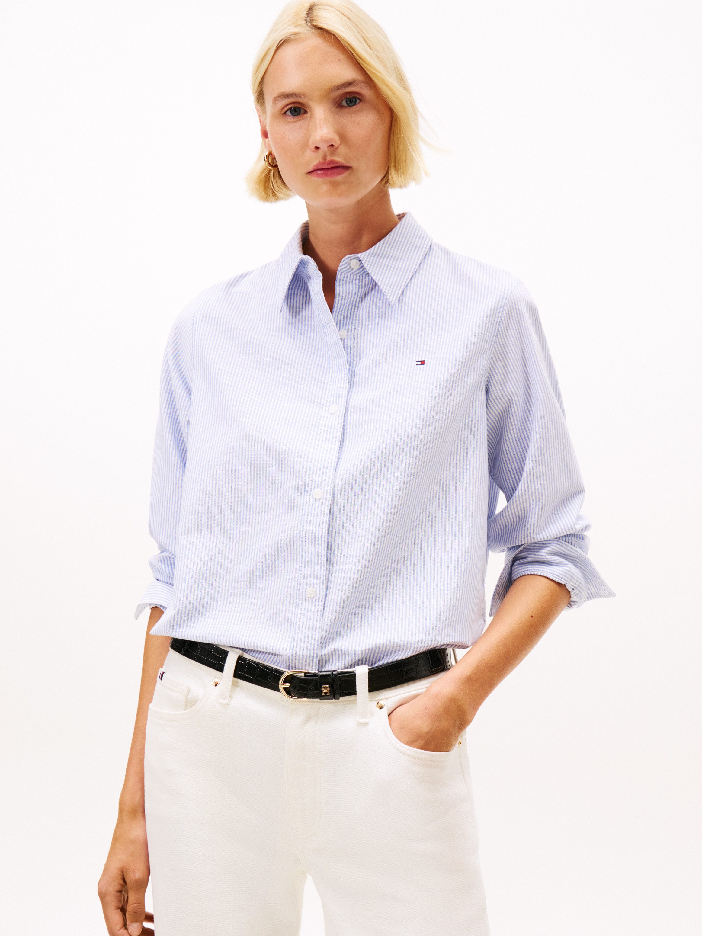 Tommy Hilfiger Hemdbluse OXFORD RELAXED FIT günstig online kaufen
