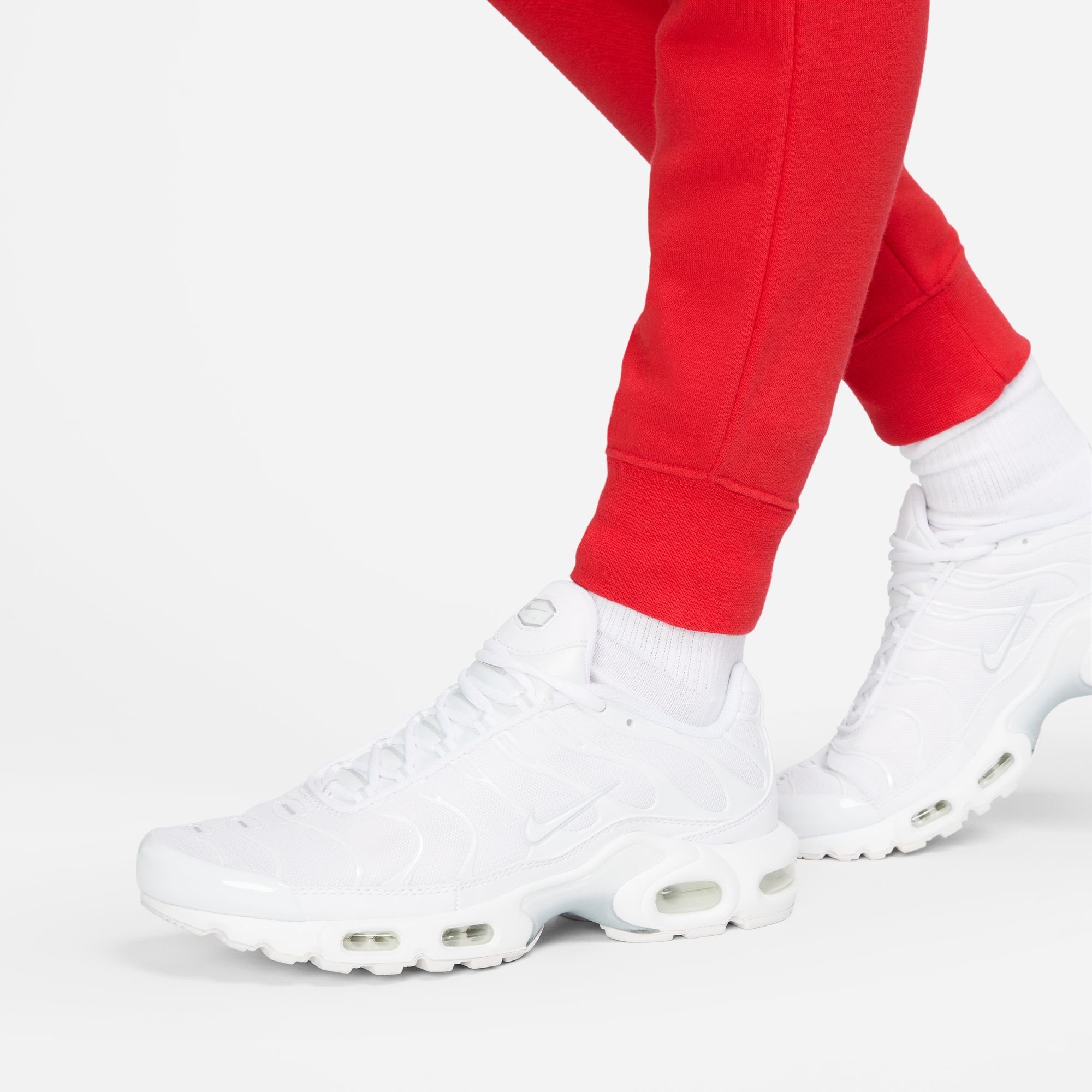 Nike Sportswear Jogginghose Club Fleece Mid-Rise UNIVERSITY Joggers Slim Women's RED/WHITE