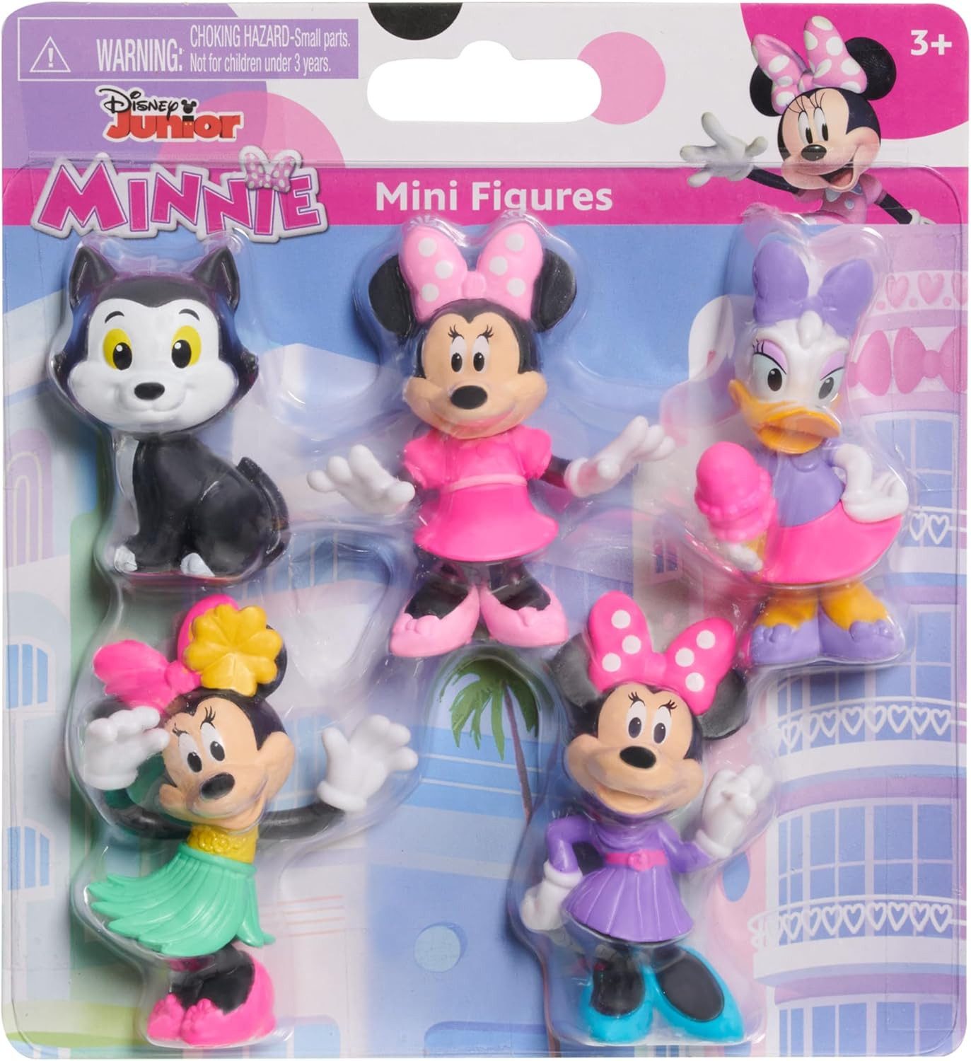 Just Play Sammelfigur Just Play Disney Junior Minnie Mouse Minifiguren 5er-Pack, 4,3 cm 3+ – Bild 5 von 5