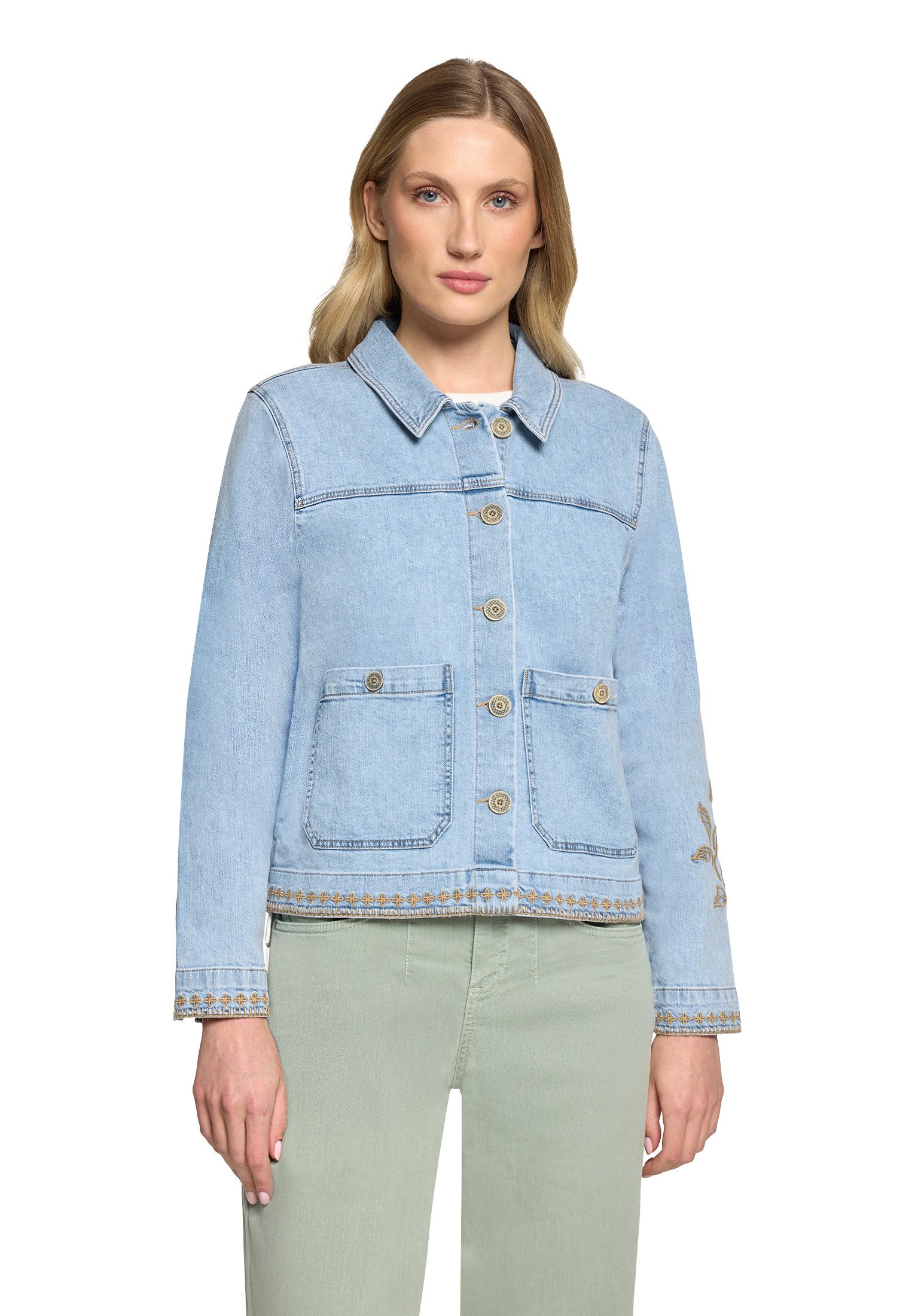Cartoon Jackenblazer Damen mit Stickerei