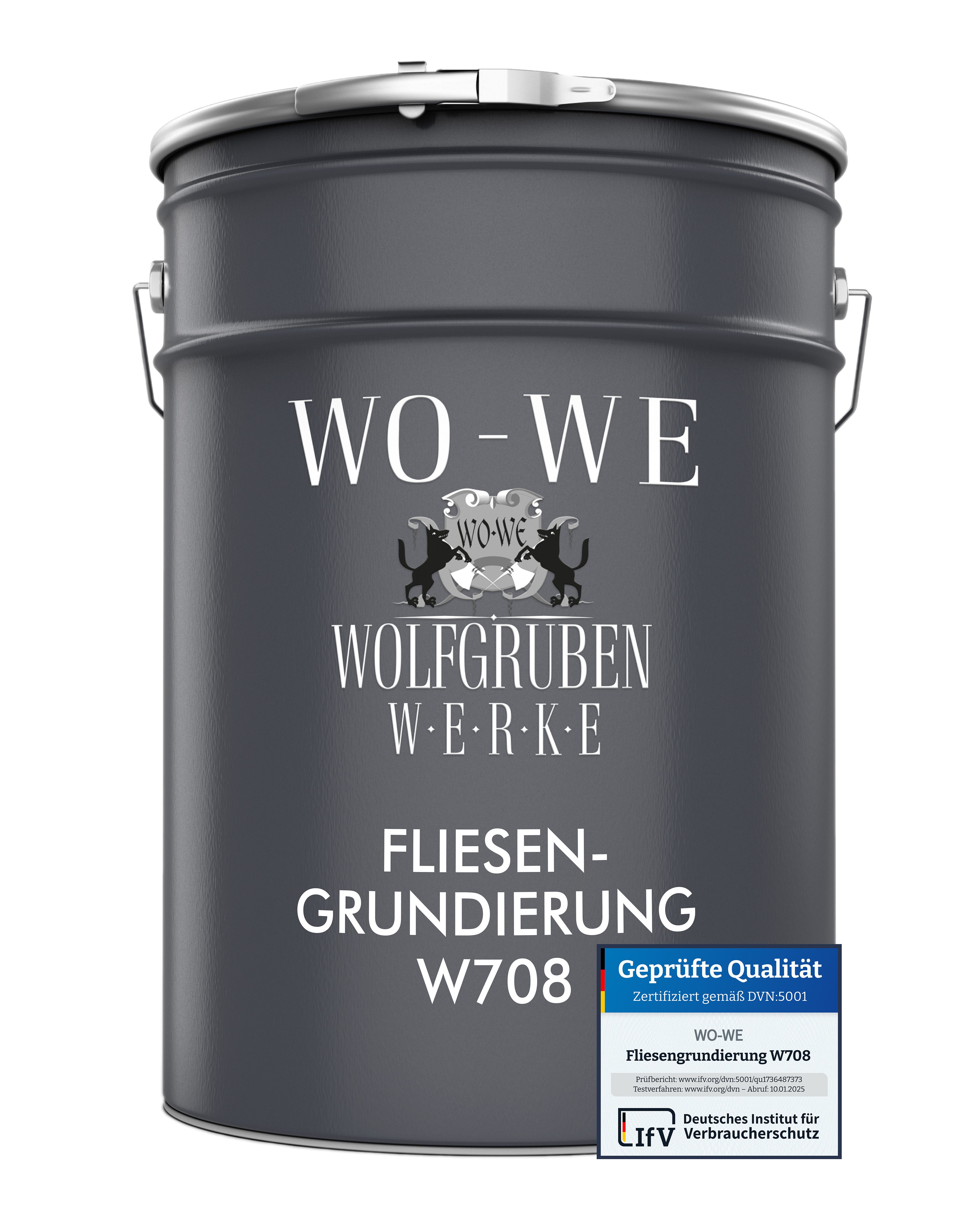 WO-WE Fliesengrundierung 1K Fliesen Grundierung Spezial Haftgrund W708, 1-10kg, Fliese auf Fliese