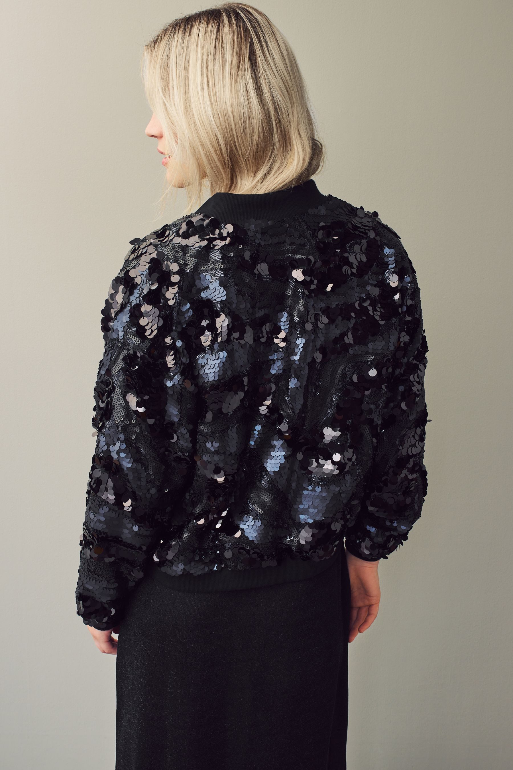 Next Bomberjacke Bomberjacke mit Pailletten (1-St) günstig online kaufen
