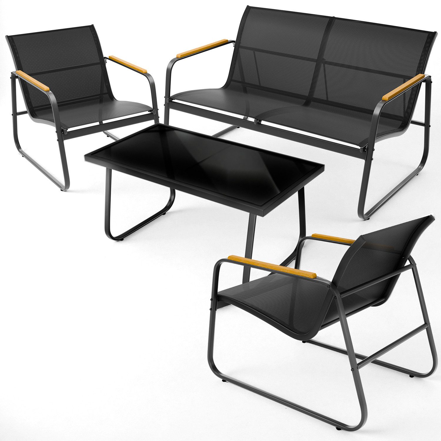 Blumtal Gartenlounge-Set Gartenmöbel Set - Gartenlounge, günstig online kaufen