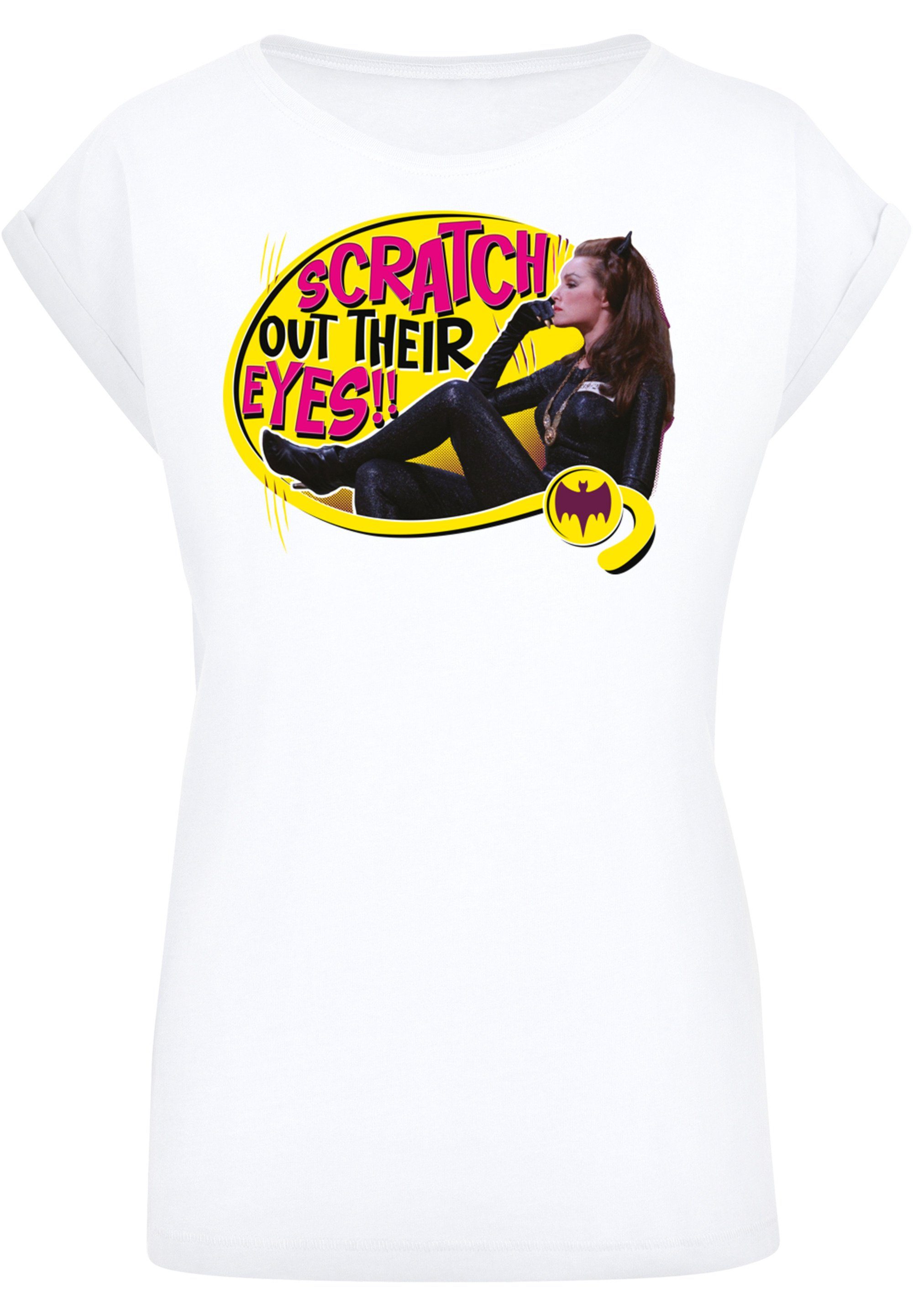Damen Shirts F4NT4STIC T-Shirt Extended Shoulder T-Shirt 'Batman TV Serie Catwoman Scratch'