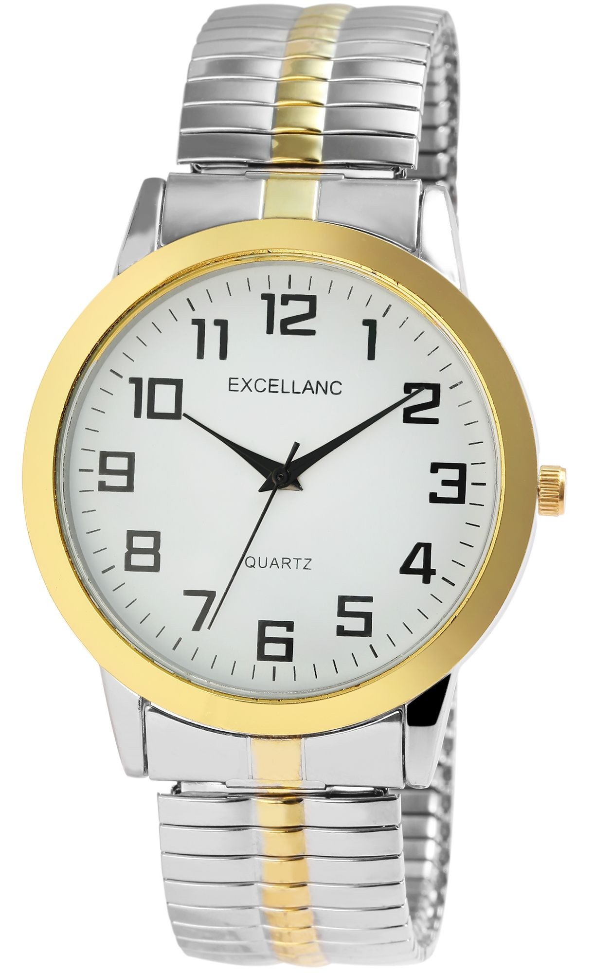 Excellanc Quarzuhr Maher Herrenuhr mit Edelstahlzugarmband, günstig online kaufen