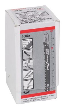 BOSCH Stichsägeblatt (100 Stück), T 144 DP Precision for Wood - 100er-Pack