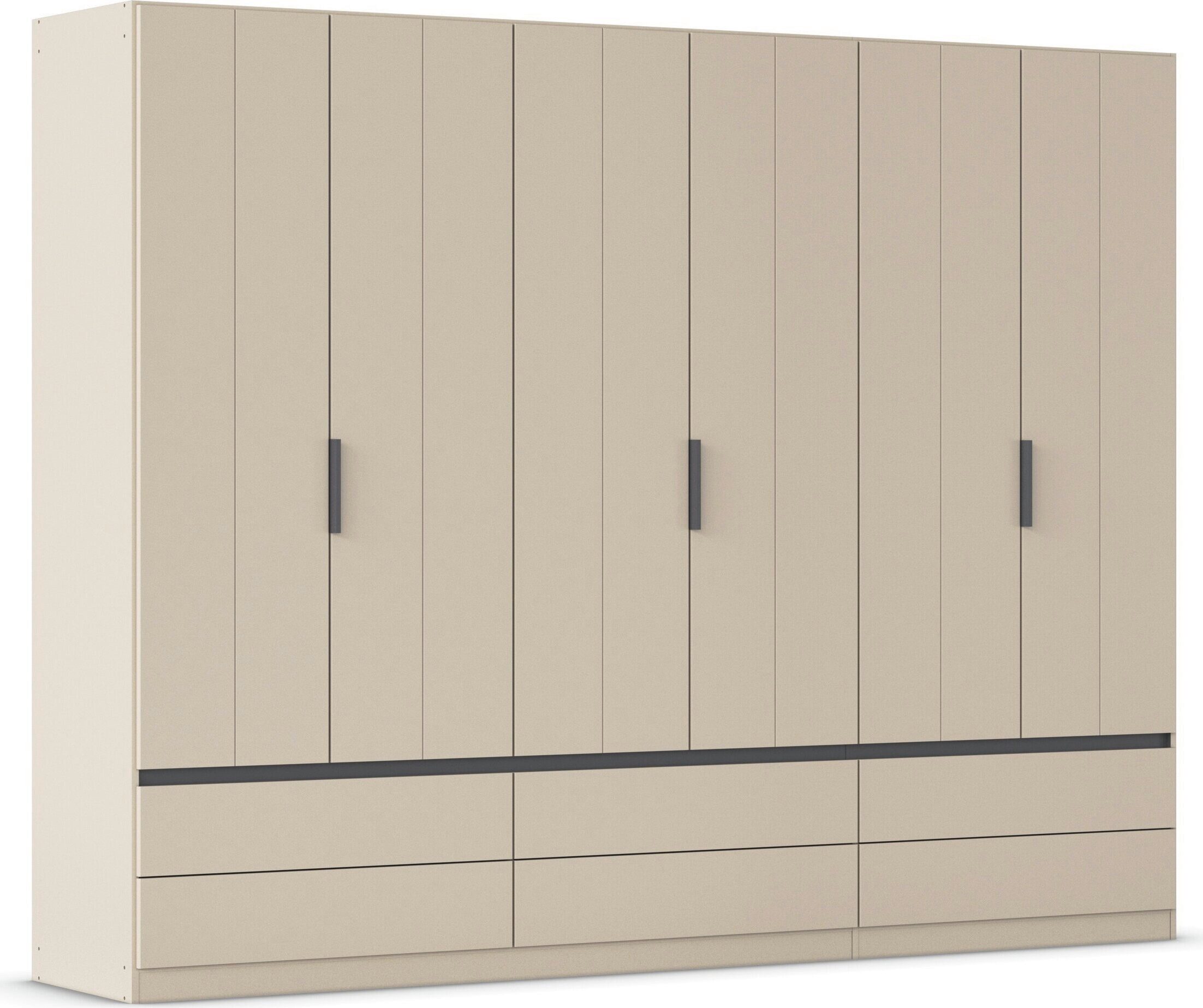 OTTO home Kleiderschrank Schrank Garderobe ARVEN Breiten 181/226/271cm (3 verschiedene Ausstattungen BASIC/CLASSIC/PREMIUM (inkl. SOFT-CLOSE) puristisches Design in Plankenoptik mit Metallgriffen MADE IN GERMANY