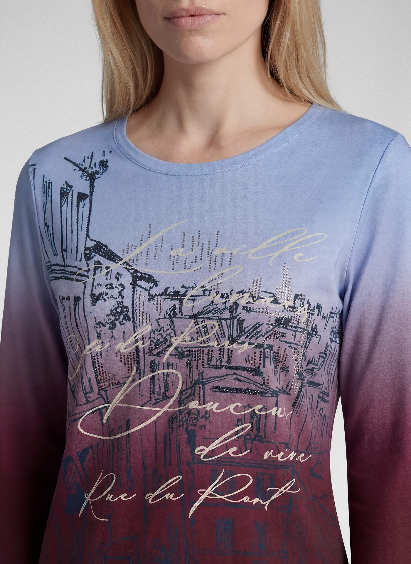 Rabe 3/4-Arm-Shirt mit Farbverlauf und Prints – Bild 2 von 5