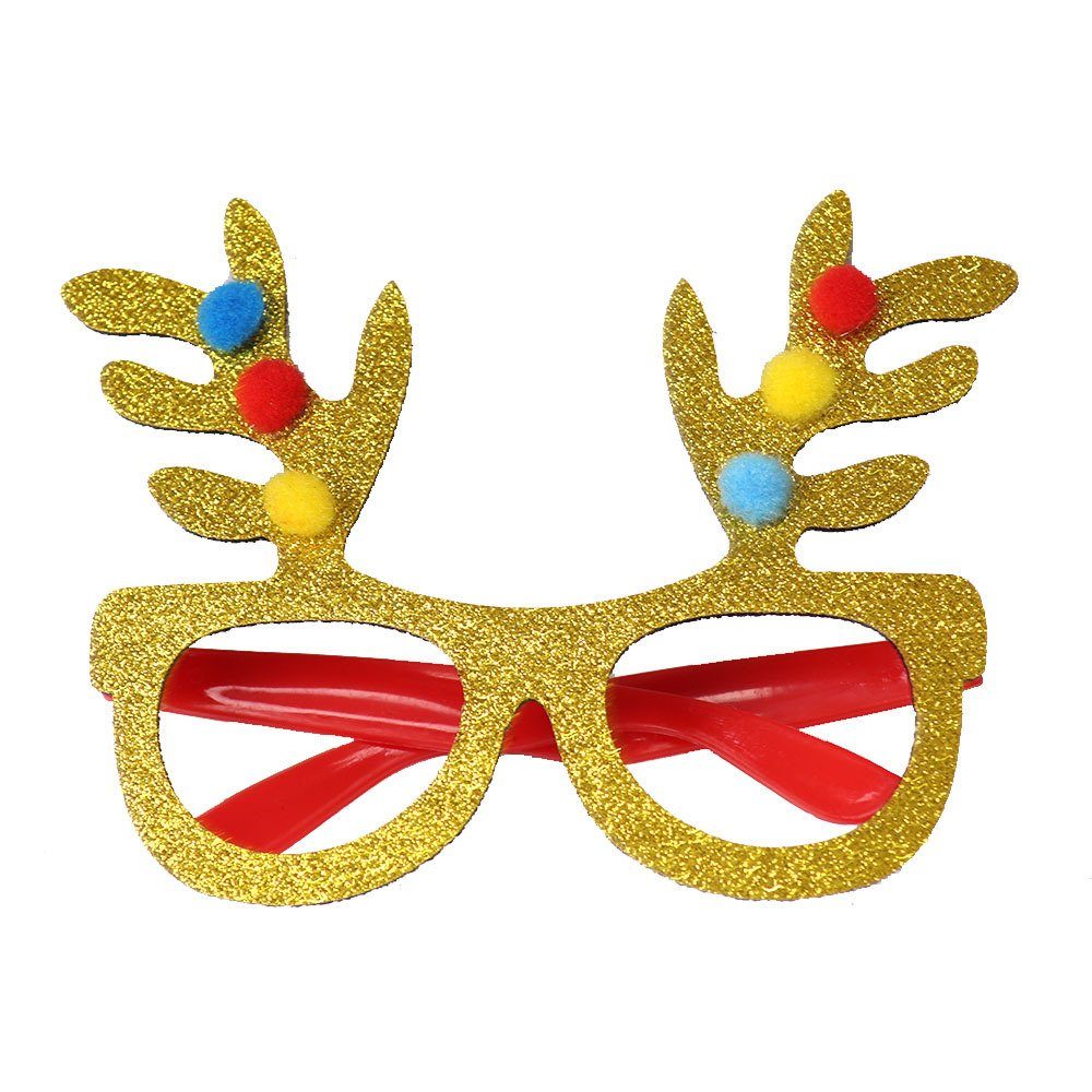 Blusmart Fahrradbrille Neuartiger Weihnachts-Brillenrahmen, Glänzende Weihnachtsmann-Brille 15