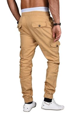 Alessandro Salvarini Cargohose Herren Designer, Regular Fit