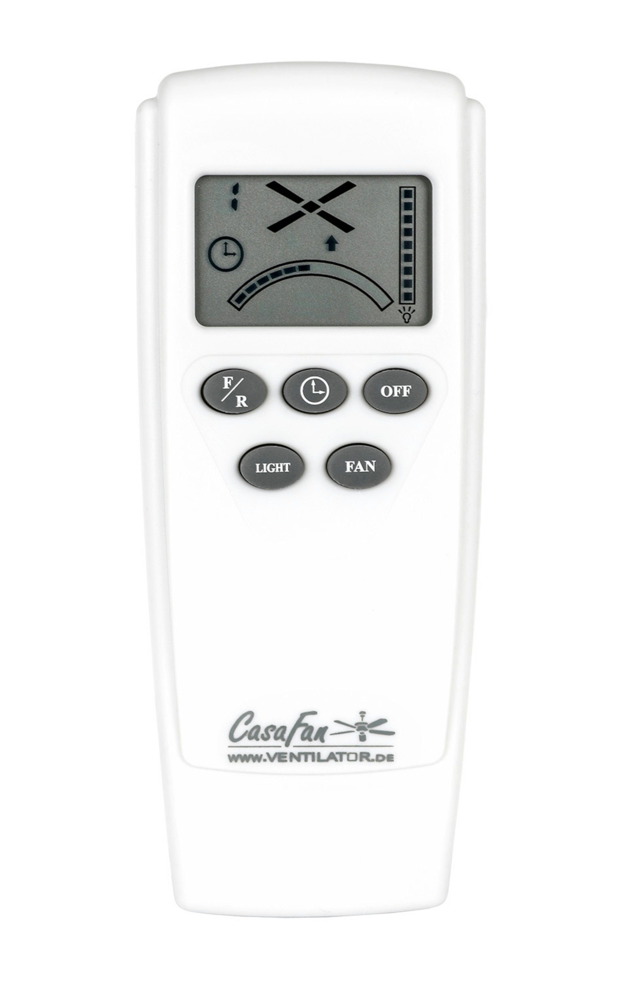 CasaFan Deckenventilator Deckenventilator Eco Neo III 132 BN Weiß / Lichtgrau, Timer
