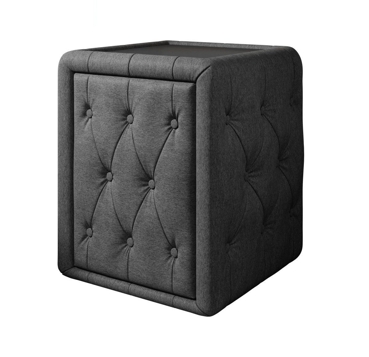 Luxusbetten24 Nachttisch Designer Nachttisch Tria, mit Stoffbezug günstig online kaufen