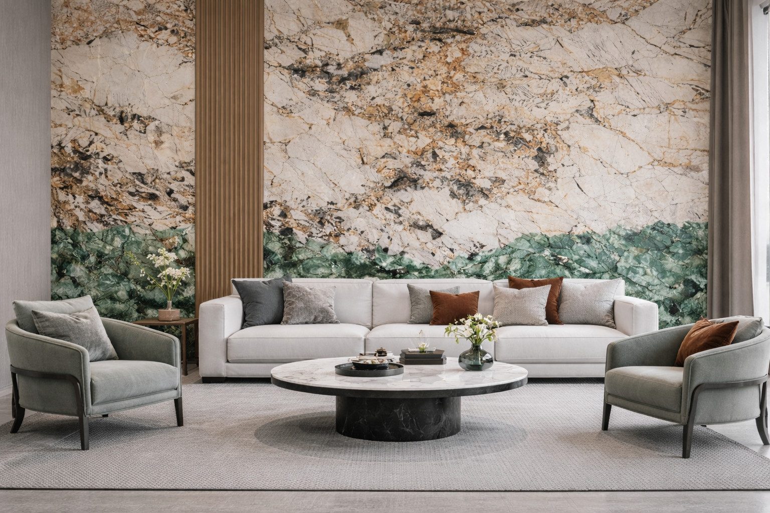 Xlmoebel Wandpaneel Dekorative Wandpaneele in Premium-Marmoroptik Sofort