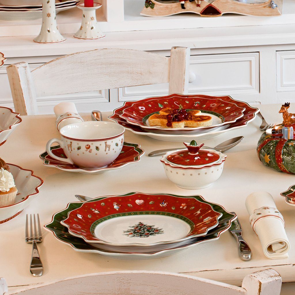 Villeroy & Boch Speiseteller Toy's Delight Speiseteller, (1 St), Premium Porcelain, 1 Stck, Handw., mikrow.sicher