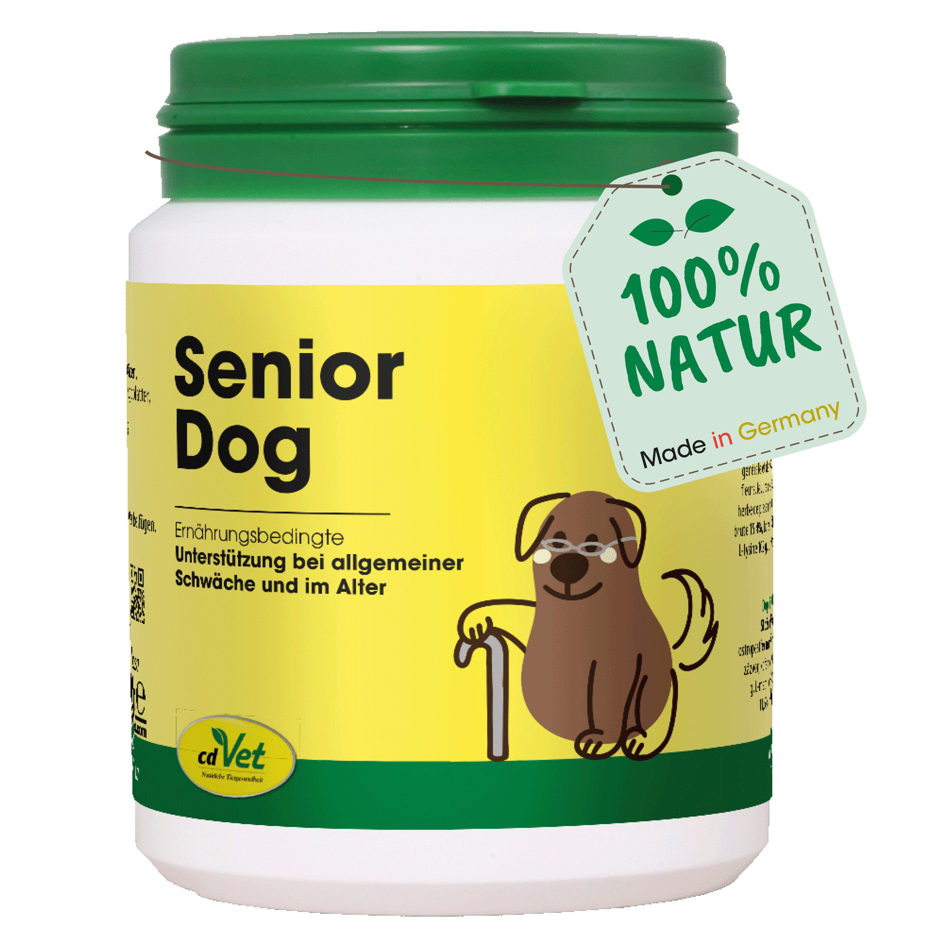 cdVet SeniorDog, Ergänzungsfutter für: Hunde, bei allgemeiner Schwäche, nach Krankheiten