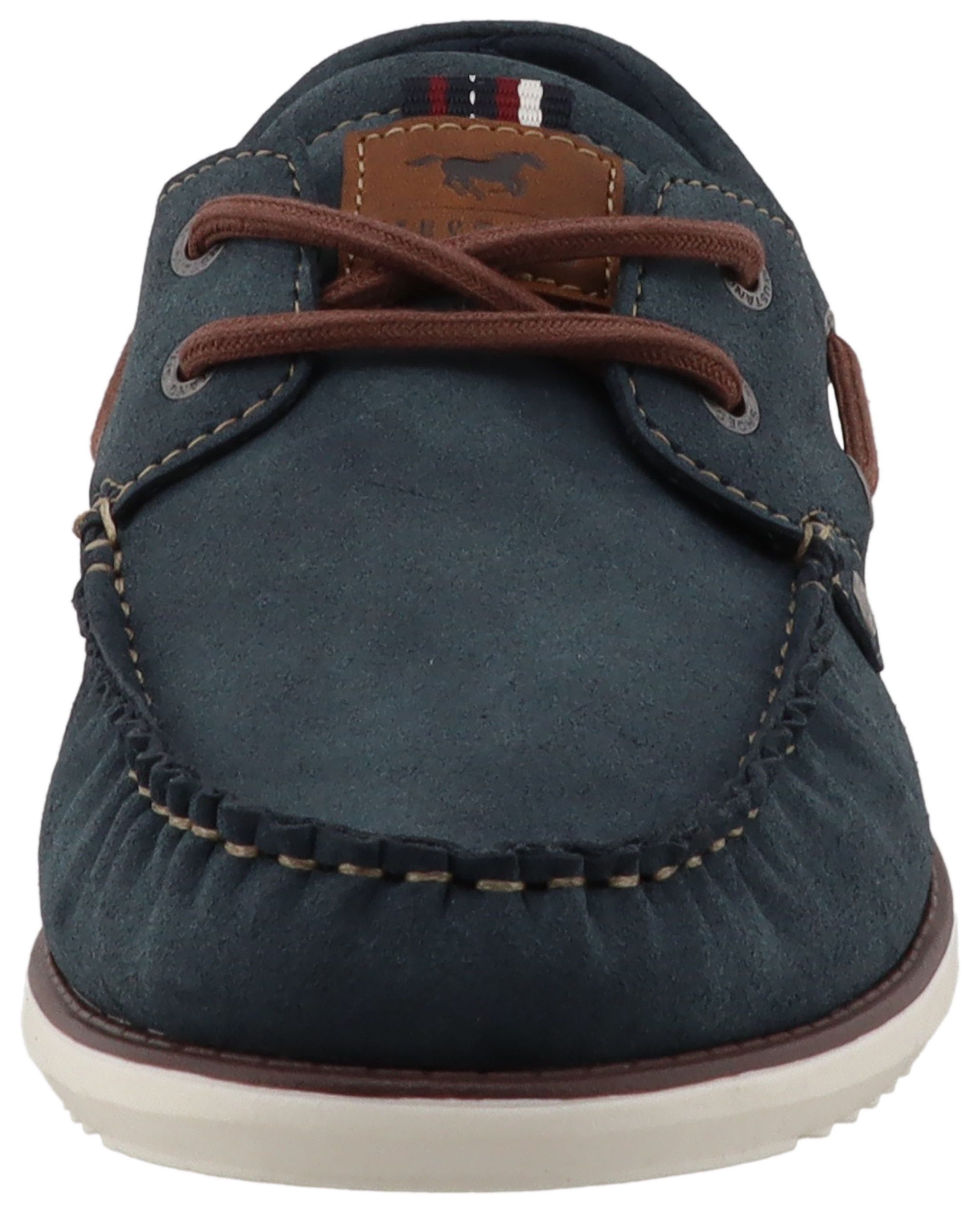 Mustang Shoes Orlando Bootsschuh Schnürschuh, Freizeitschuh mit modischen Ösen und Durchzügen